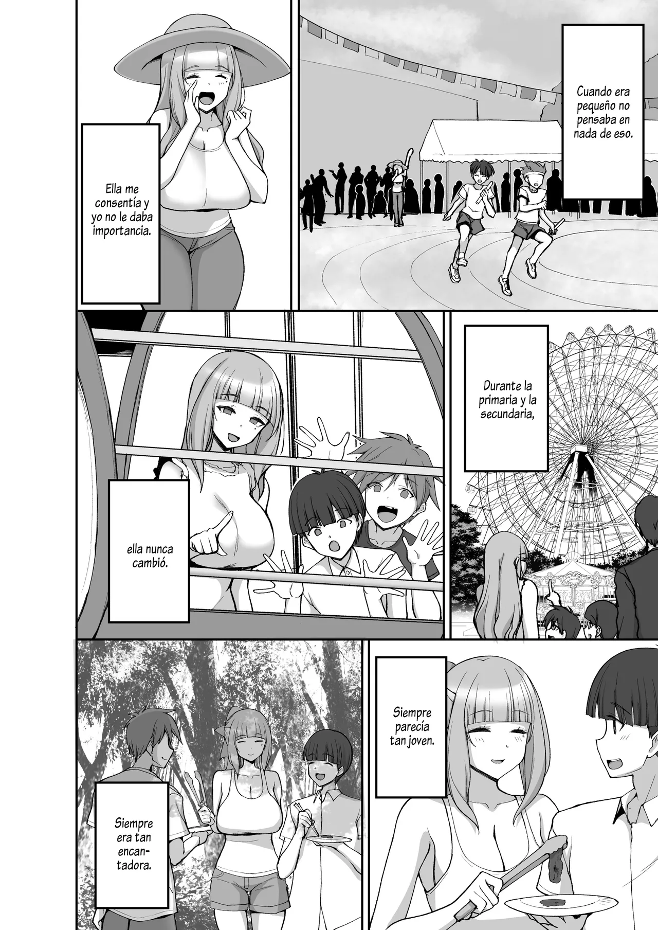 Hatsukoi no Bakunyuu Tomo Mama ga Yasashiku Sei no Tehodoki o Shitekureru Hanashi｜La Mamá Pechugona de mi Amigo, Quien es mi Primer Amor, me Guia Amablemente en lo Sexual page 3 full