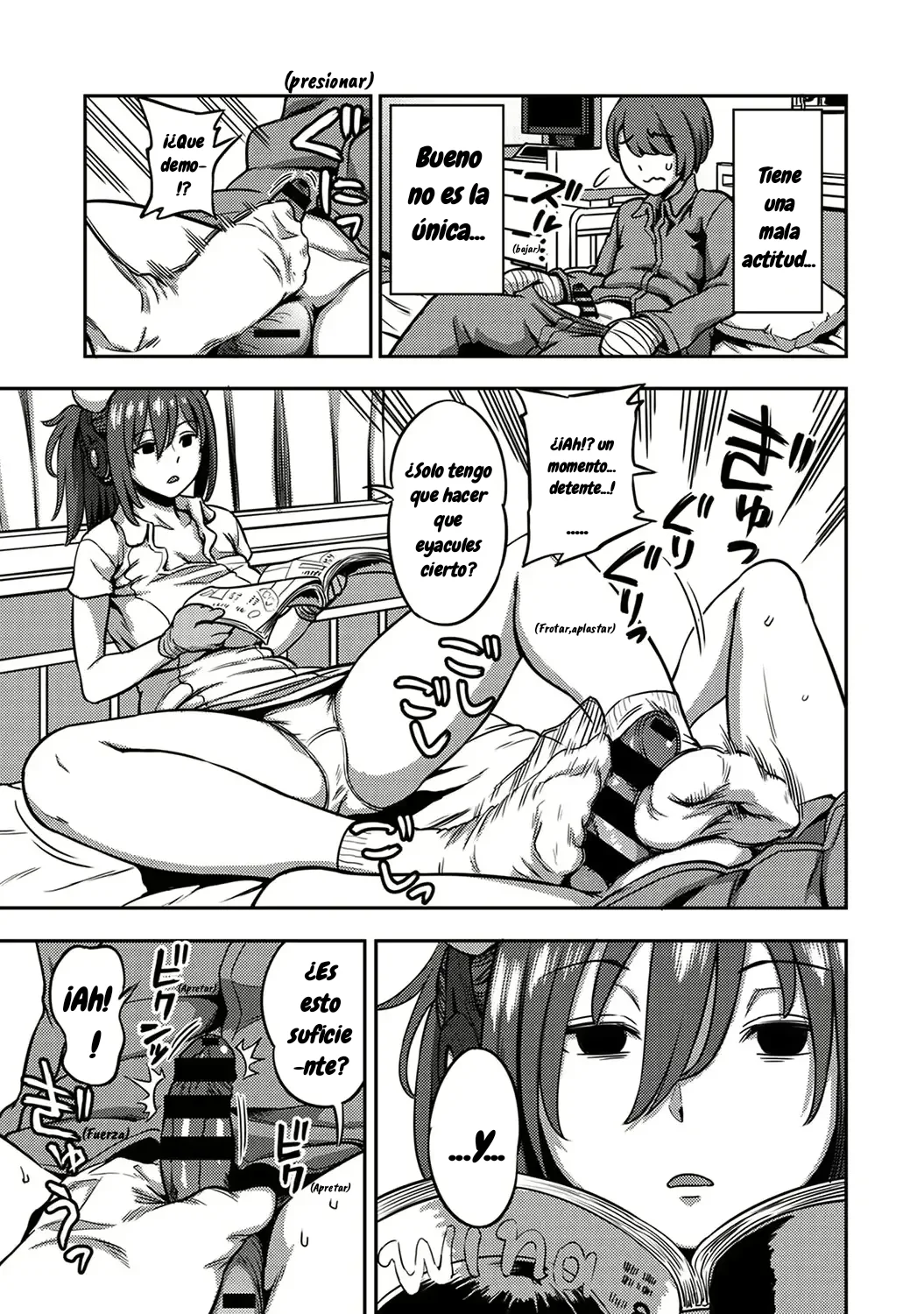 Sakusei Byoutou ~Seikaku Saiaku no Nurse shika Inai Byouin de Shasei Kanri Seikatsu~ Dai Go Shou kara Dai Kyuu Shou -Zenpen-｜Sala de Extracción de Semen~ La vida en un Hospital donde una Enfermera con una Personalidad Cruel Maneja tus Orgasmos~ Cap. 5 al 9 -Parte 1- page 6 full