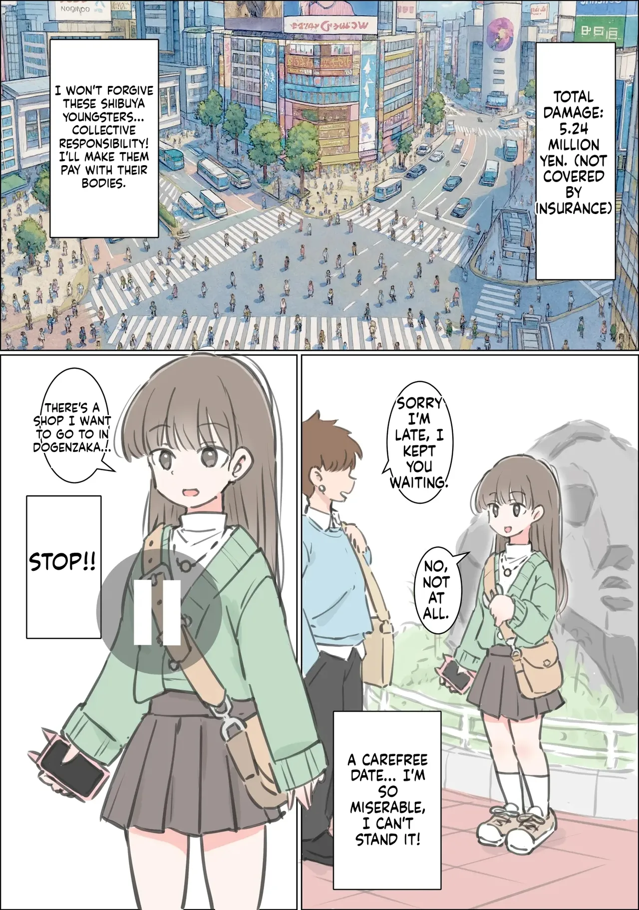 Shibuya de Shikai ni Hairu Onnanoko Jikan Teishi de Mechakucha ni Shimashita page 3 full