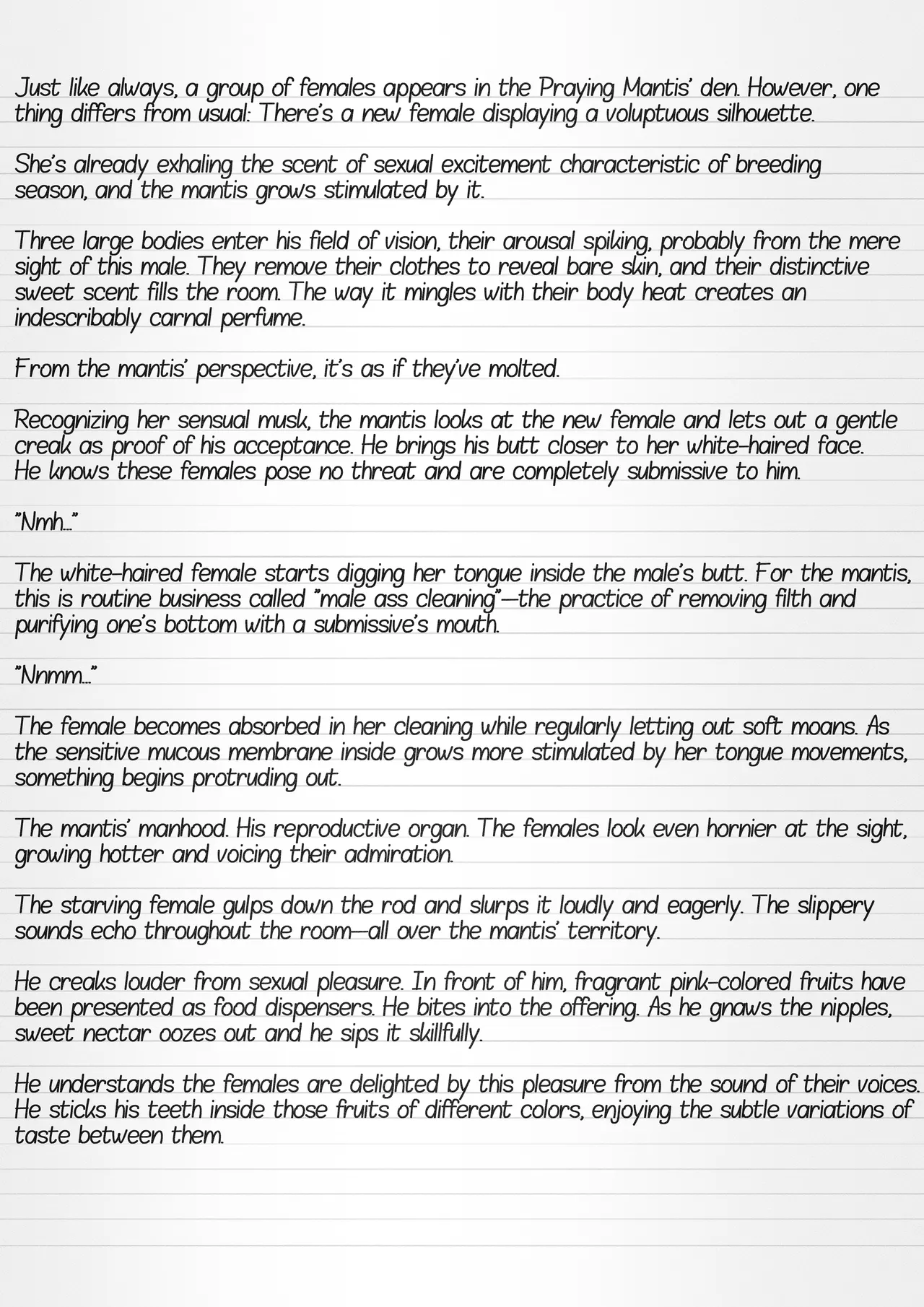 Misuke's Short Stories 30 - Sasara &amp; Mantises page 2 full