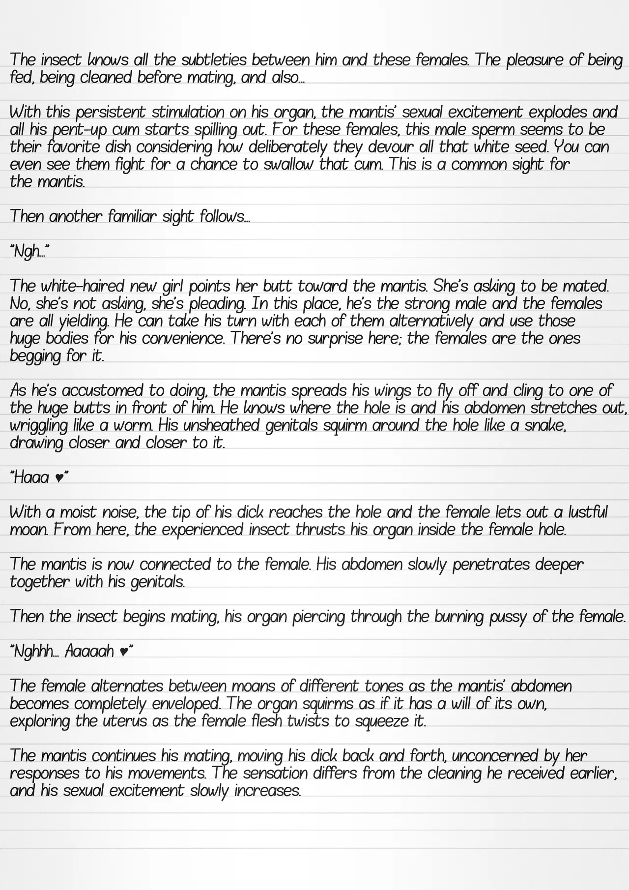 Misuke's Short Stories 30 - Sasara &amp; Mantises page 3 full