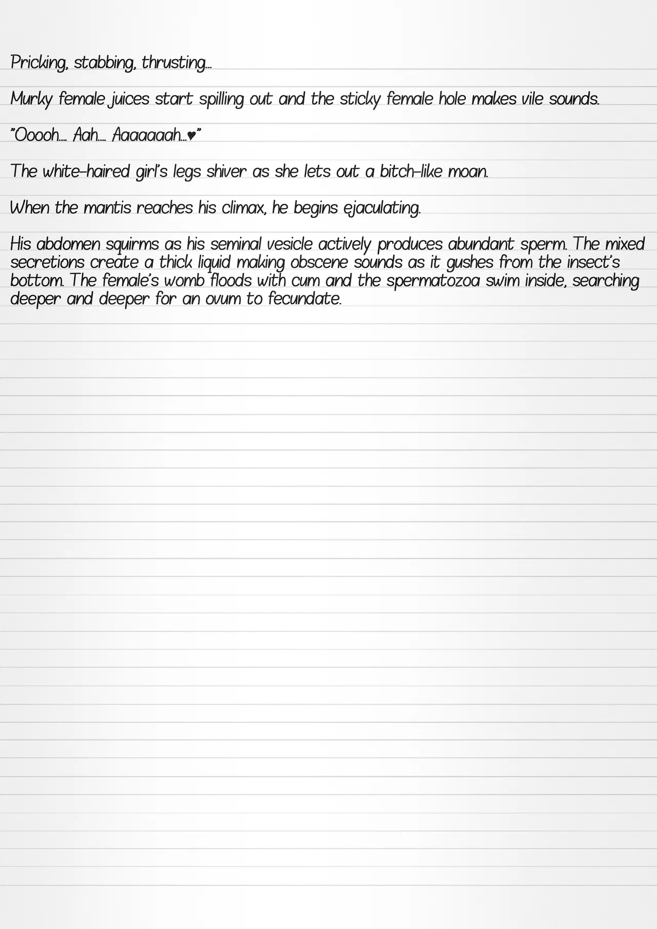 Misuke's Short Stories 30 - Sasara &amp; Mantises page 4 full