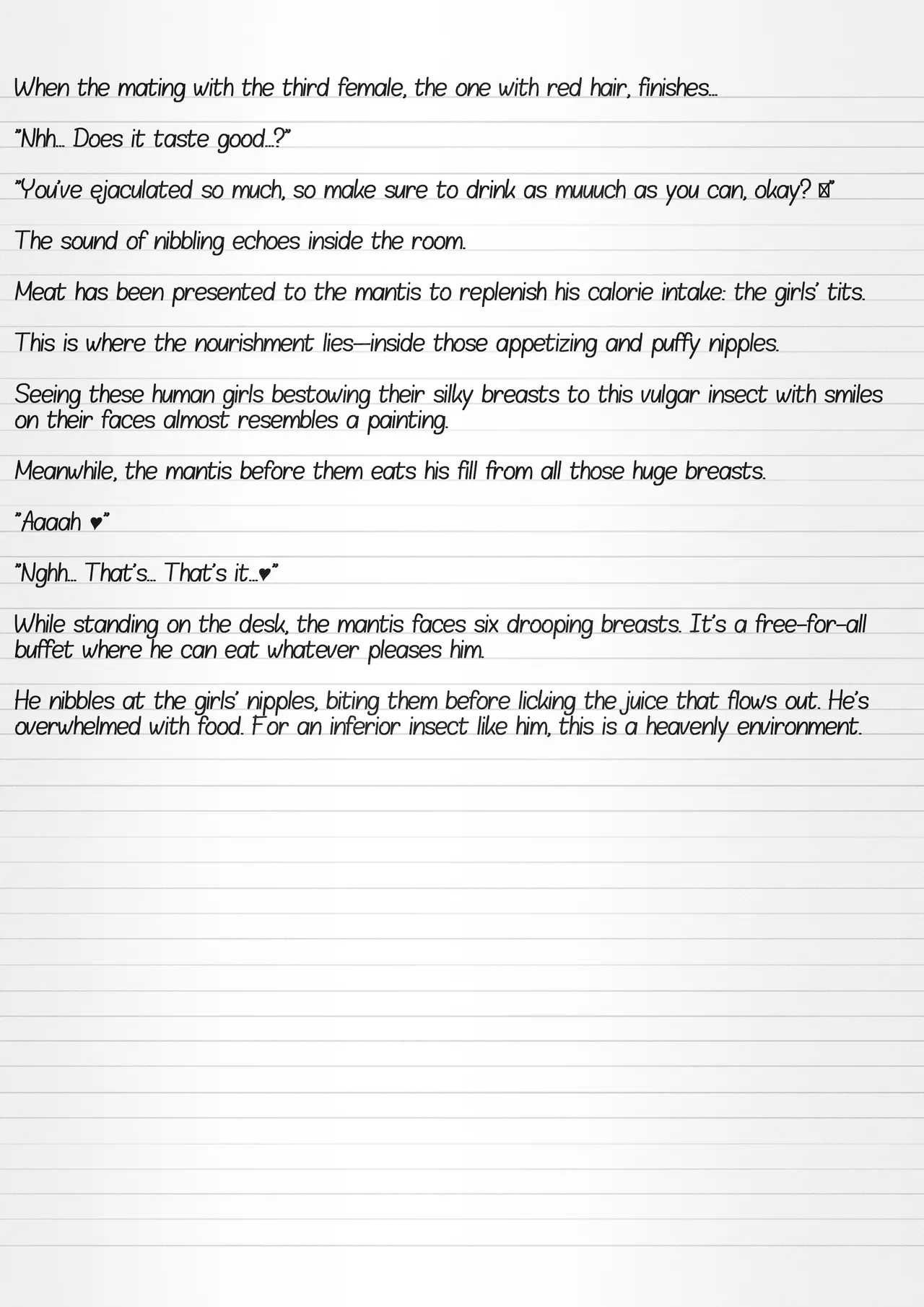 Misuke's Short Stories 30 - Sasara &amp; Mantises page 9 full