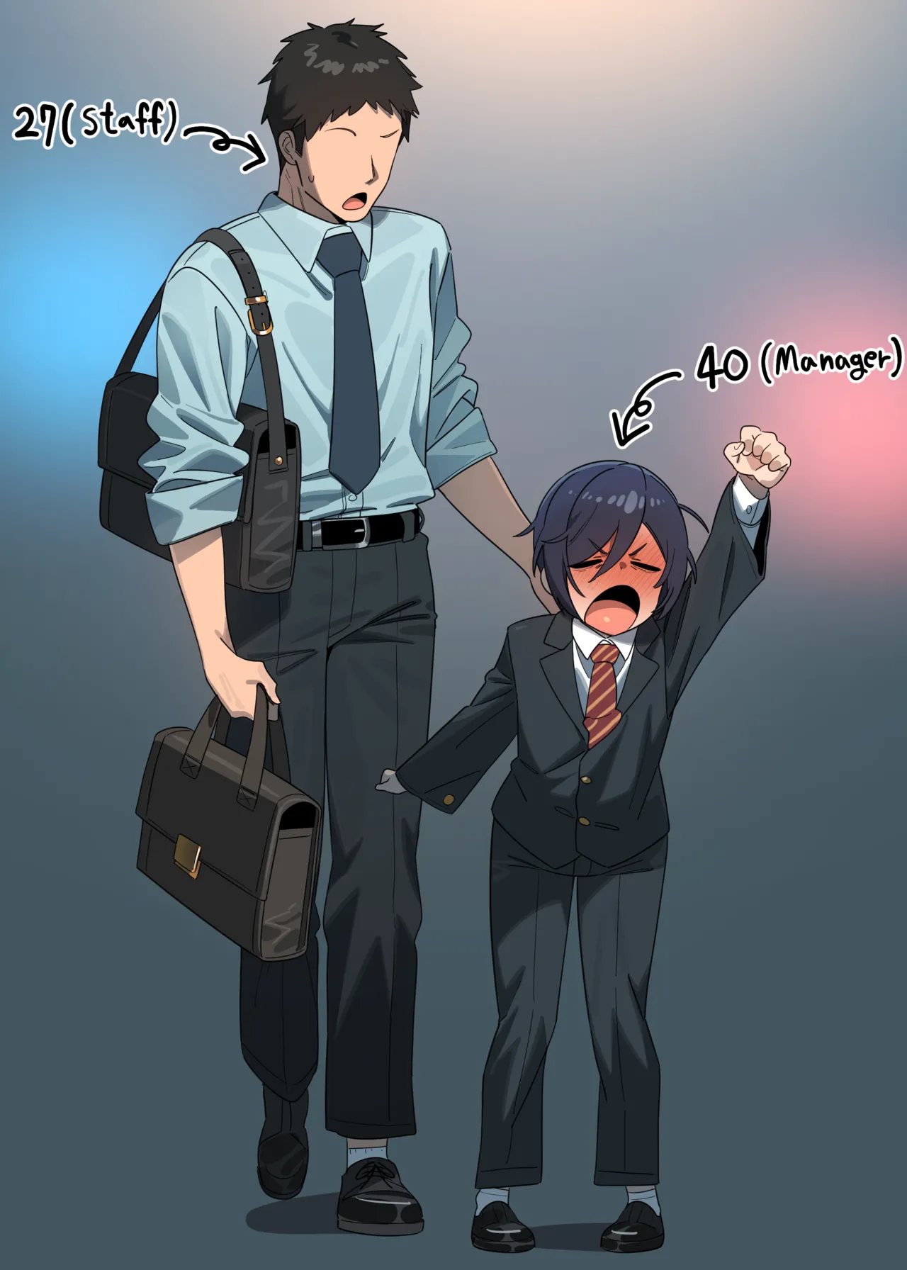 Middle age hung femboy boss page 1 full