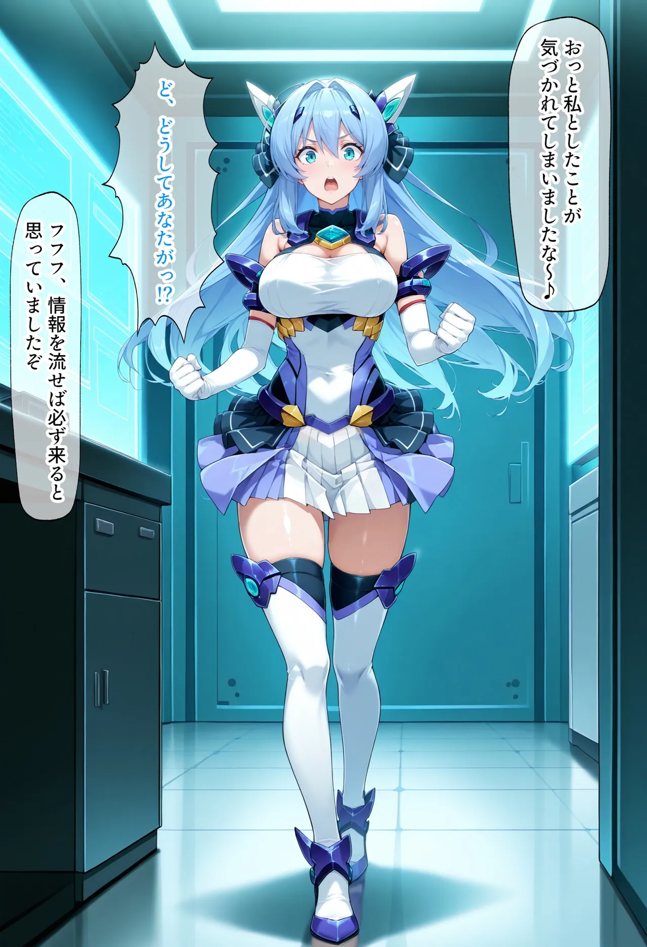 AI魔法少女  Fantasy Heroine Anal Torture Hell __ Four Beautiful Transforming Heroines Captured Chapter 3 _ Ec*tia vs Ganu*gil page 4 full