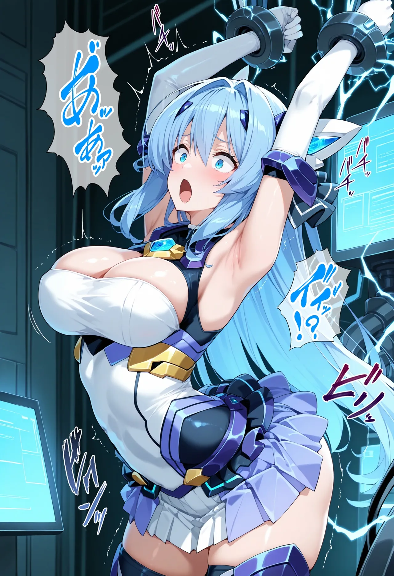 AI魔法少女  Fantasy Heroine Anal Torture Hell __ Four Beautiful Transforming Heroines Captured Chapter 3 _ Ec*tia vs Ganu*gil page 9 full