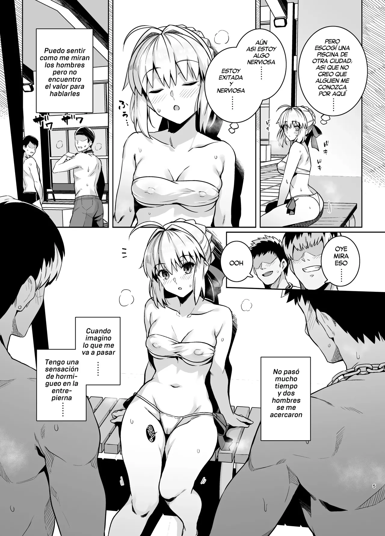 Saber-san Yarimoku Nanpamachi Pool Hen | Saber-san espera ser ligada en la Piscina page 8 full