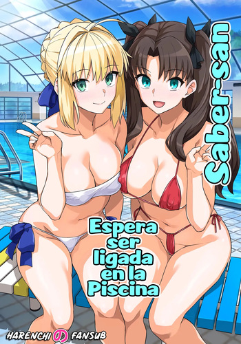 Saber-san Yarimoku Nanpamachi Pool Hen | Saber-san espera ser ligada en la Piscina cover
