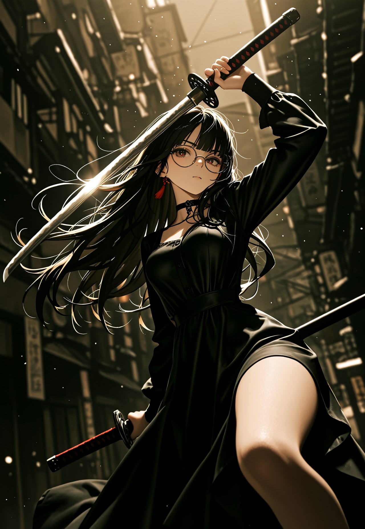 KATANA PANTY POV – GLASSES BLACK DRESS page 10 full