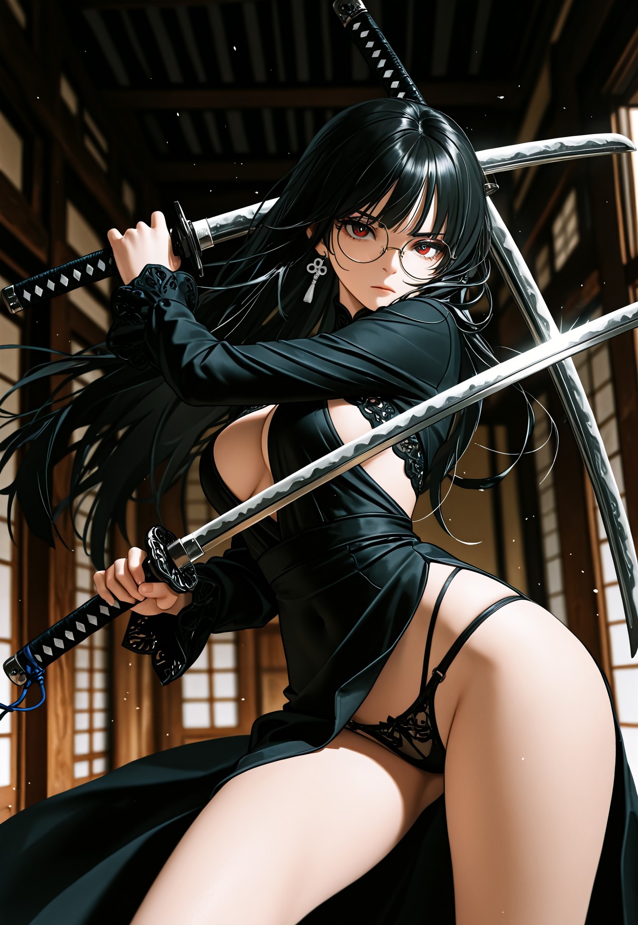 KATANA PANTY POV – GLASSES BLACK DRESS page 2 full