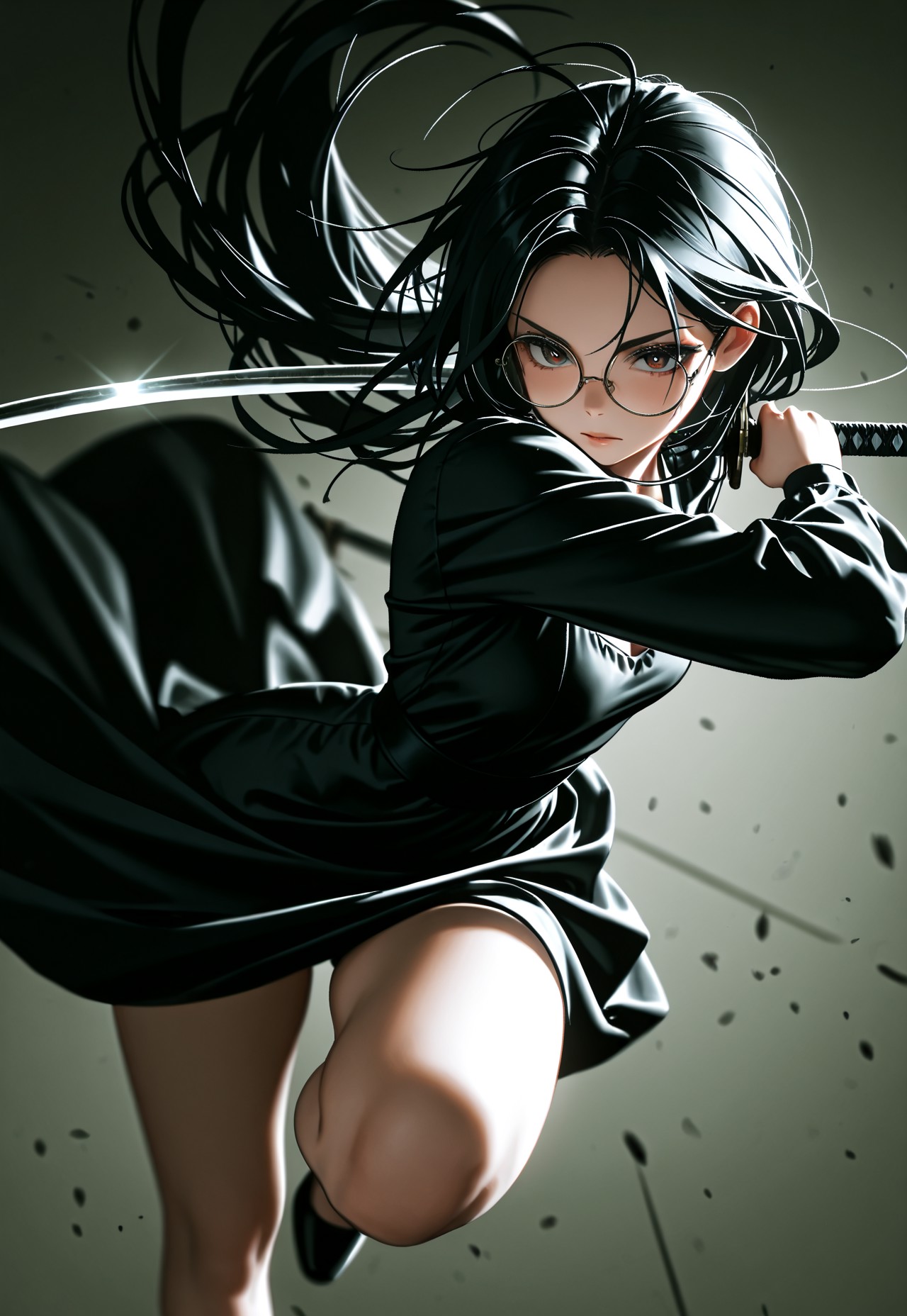 KATANA PANTY POV – GLASSES BLACK DRESS page 5 full