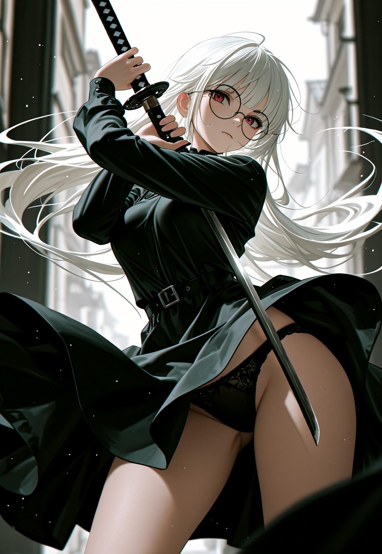 KATANA PANTY POV – GLASSES BLACK DRESS page 7 full