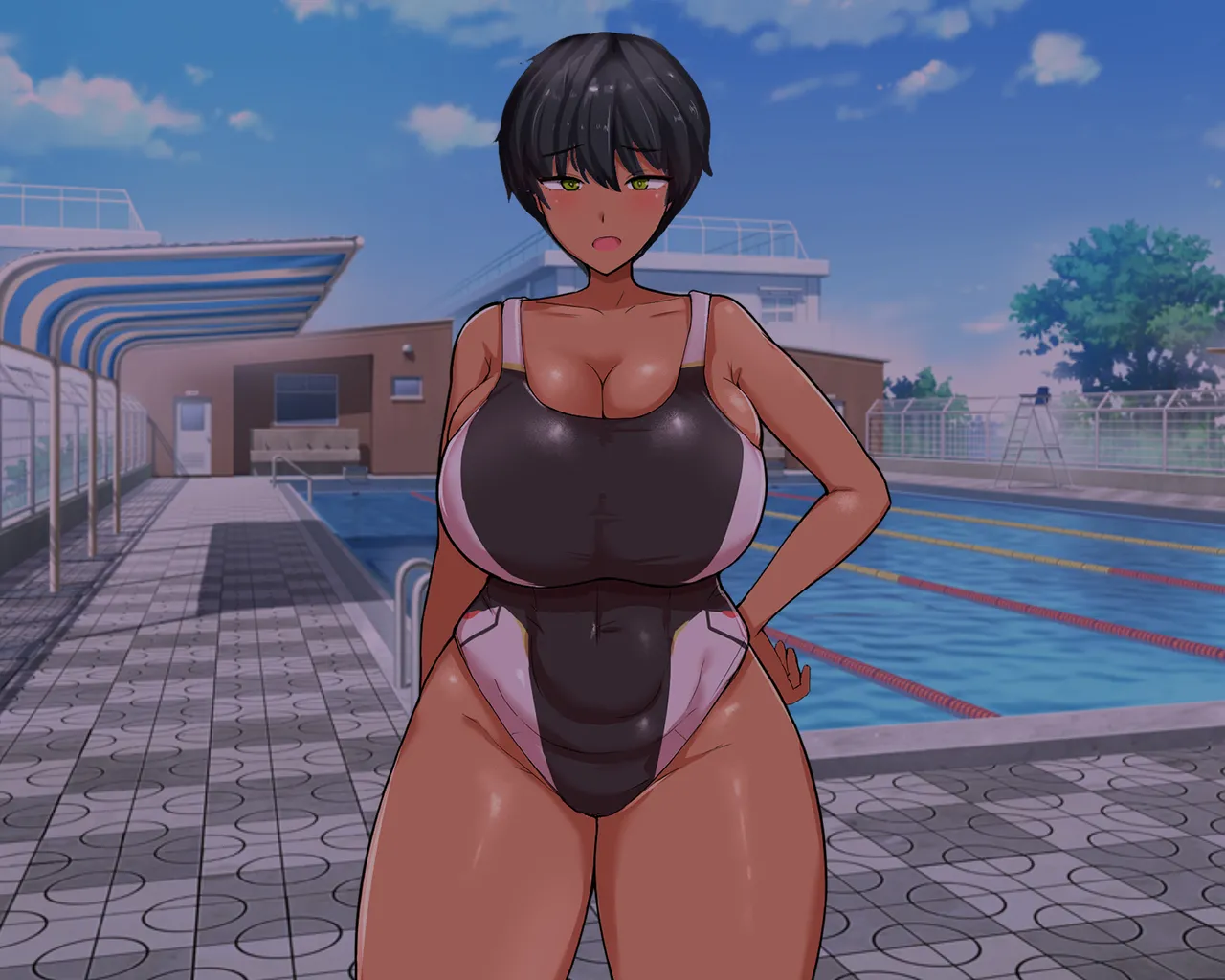 Nagachin Erozaru ga Houkago ni Bakunyuu Doukyuusei x3 to Yarimakutteit | The Long-dicked Perverted Monkey Was Fucking With The The Three Huge Boobed Classmates After Class page 7 full