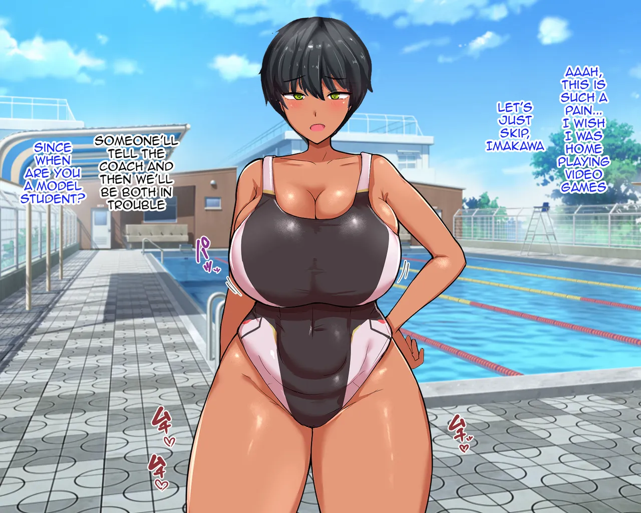 Nagachin Erozaru ga Houkago ni Bakunyuu Doukyuusei x3 to Yarimakutteit | The Long-dicked Perverted Monkey Was Fucking With The The Three Huge Boobed Classmates After Class page 8 full