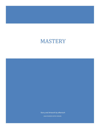 Mastery Part 1 cover