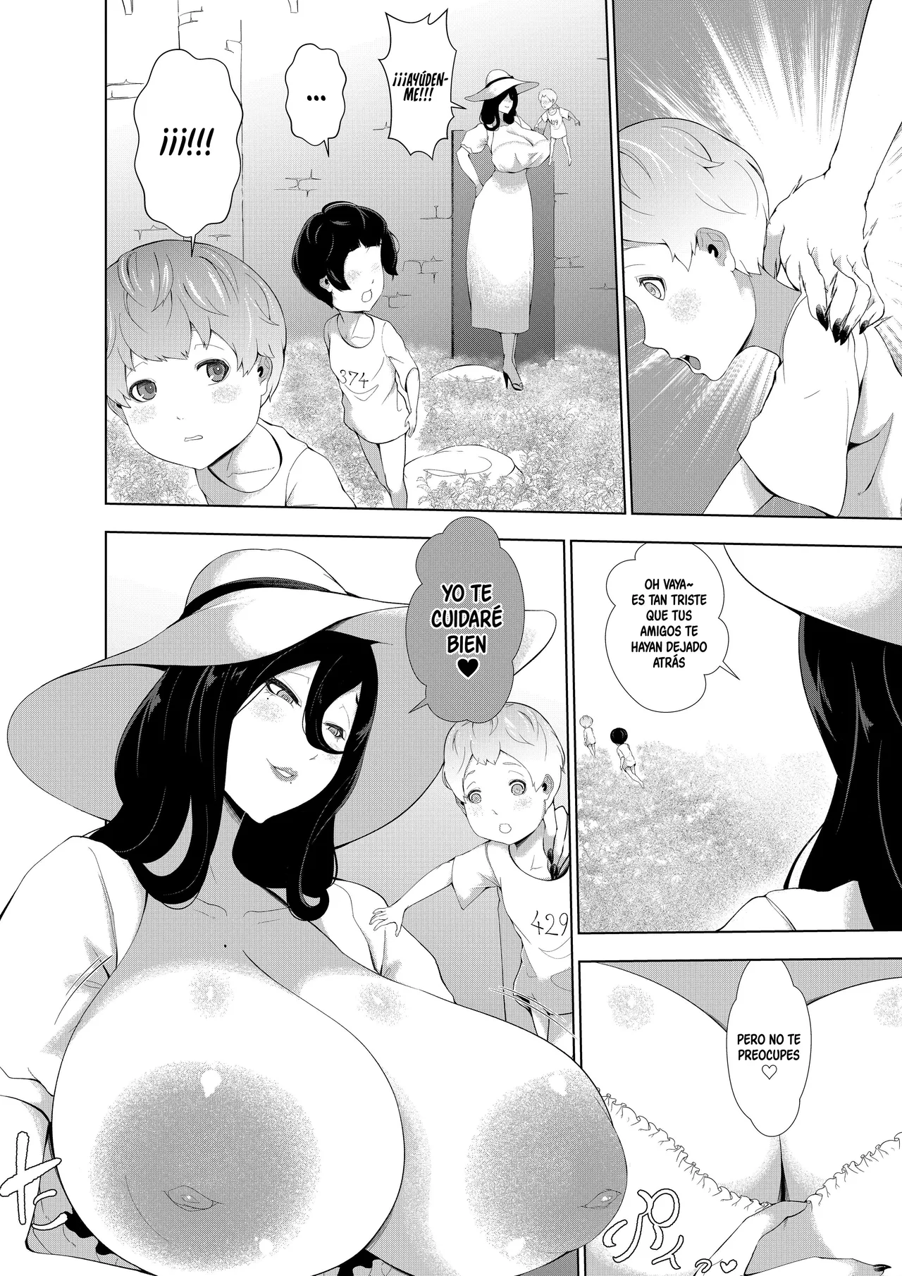 Kyojo no Shima Shota no Kyousei Sakusei ~Hasshaku-sama to Akaoni Hen~｜La Isla De Las Mujeres Gigantes - El Apretamiento Forzado De Los Shotas ~Edicion Hasshaku-sama Y La Demonio Rojo~ page 10 full