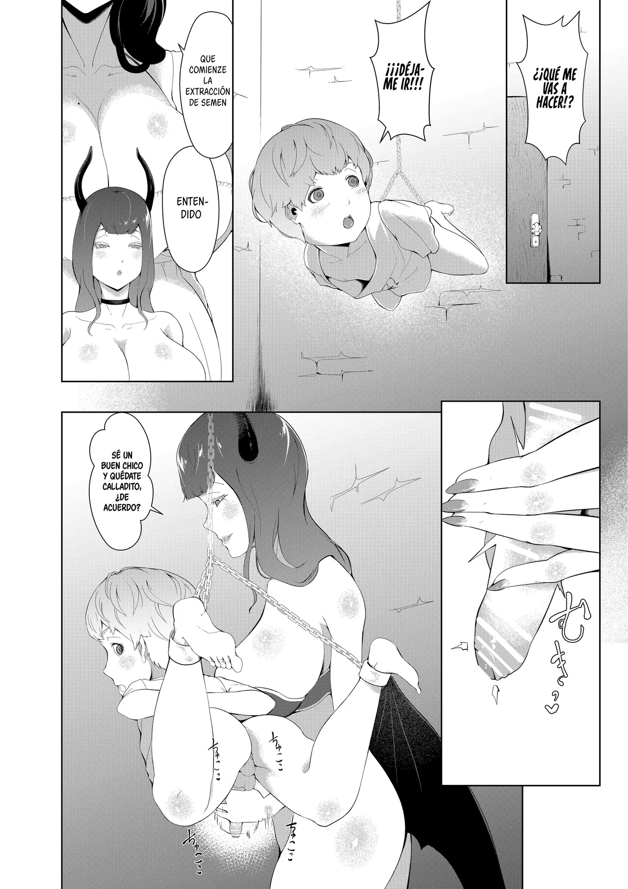 Kyojo no Shima Shota no Kyousei Sakusei ~Hasshaku-sama to Akaoni Hen~｜La Isla De Las Mujeres Gigantes - El Apretamiento Forzado De Los Shotas ~Edicion Hasshaku-sama Y La Demonio Rojo~ page 4 full