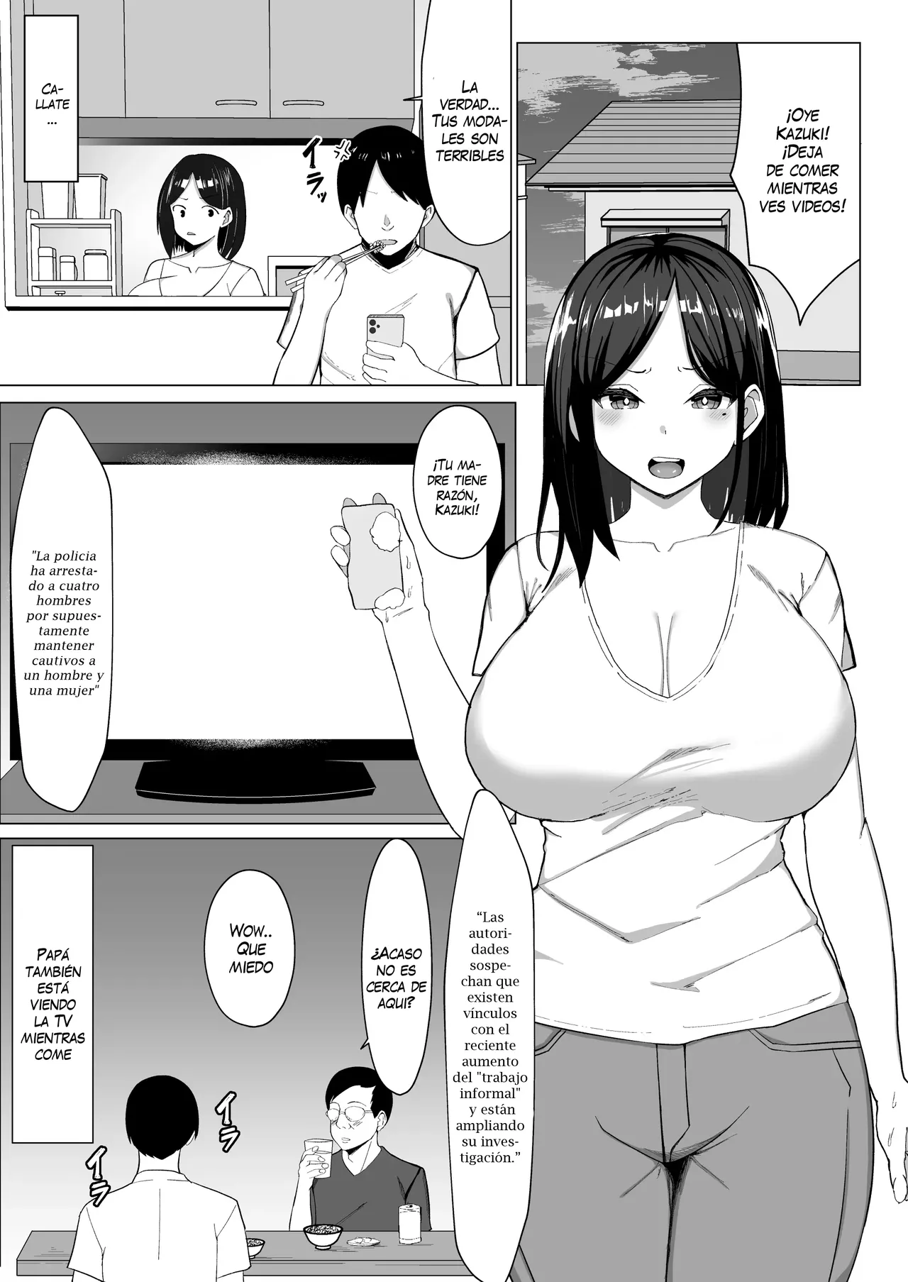 Kaa-chan to Sex Shinai to Derarenai Heya ~Kuchiurusai Haha to Hankouki no Ore~ | A Room I Can't Leave Without Having Incestuous Sex With My Mom: My Nagging Mother and Rebellious Me page 2 full
