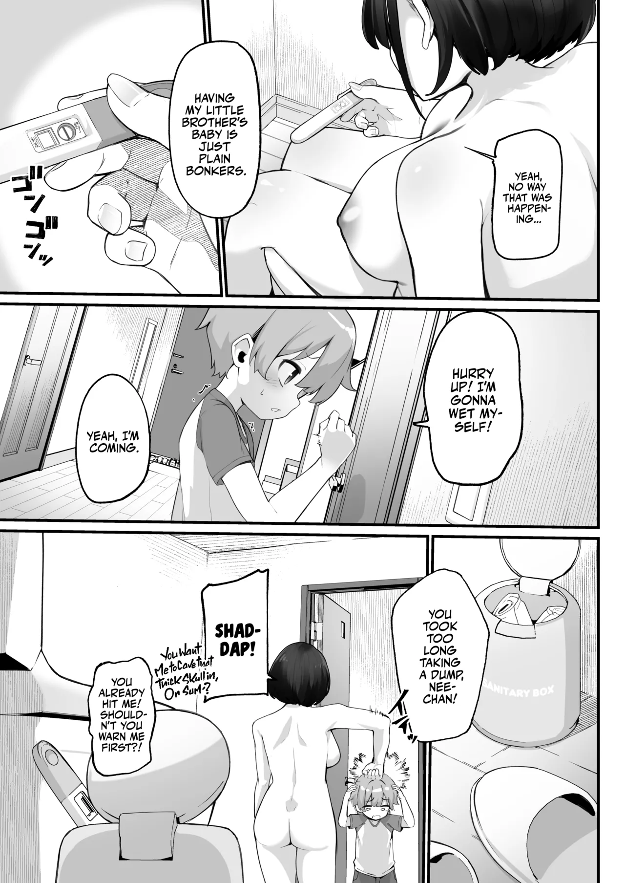 if Boku to Gasatsu na Onee no Seiyoku Shori Seikatsu ~Docchi no Ana ga Kimochi Ii no? Hen~ | My Sexual Life With My Boyish Big Sister! Whose hole feels better? page 5 full