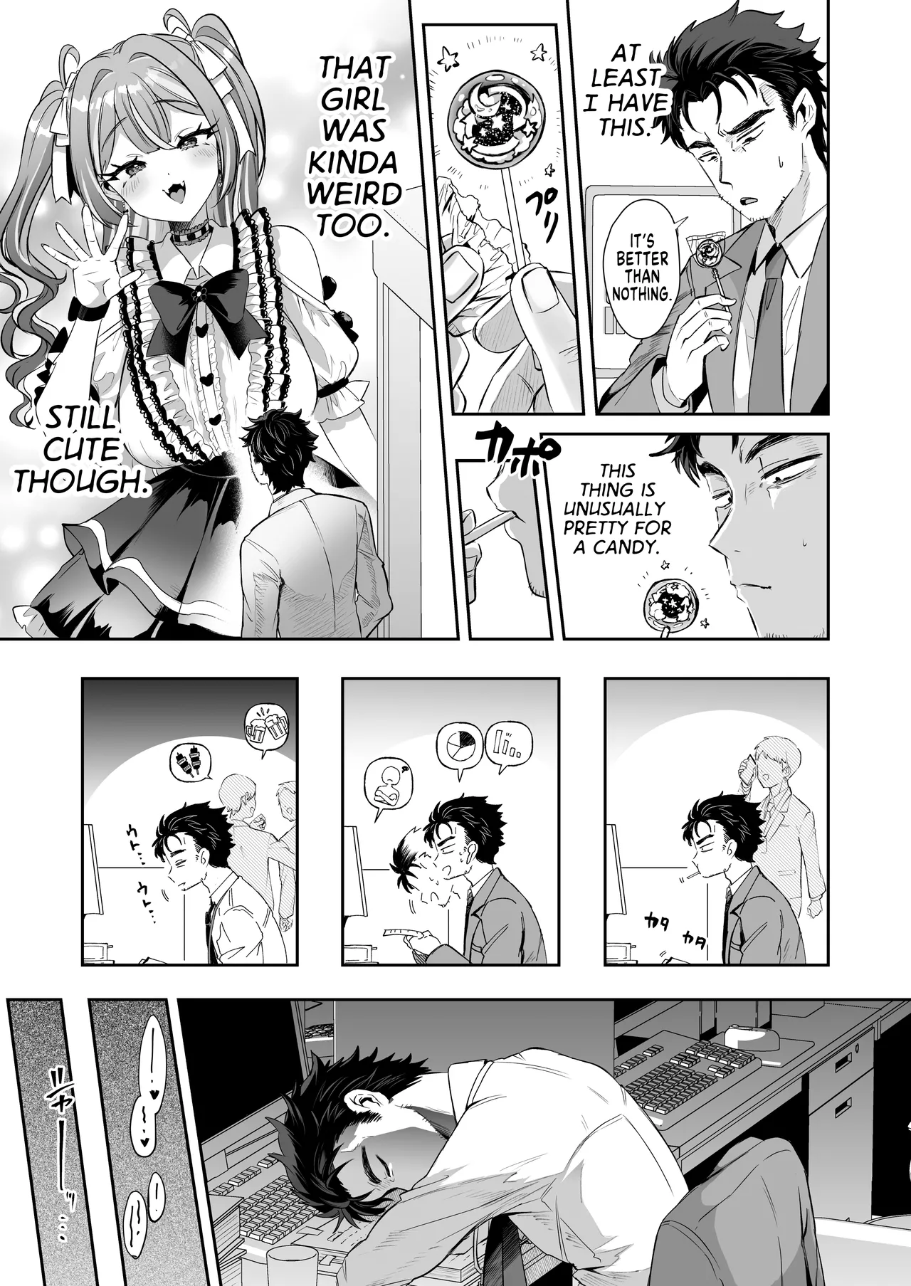 Pien na Ore, Shachiku na Watashi. ~Kinou made Black datta noni, Okitara Sekai ga Pink ni Somattete Kusa Nan da ga~ - A pien me, A slave me. It was a black company until yesterday, but when i woke up, the world was dyed in Plonk and i can't help but laugh page 7 full