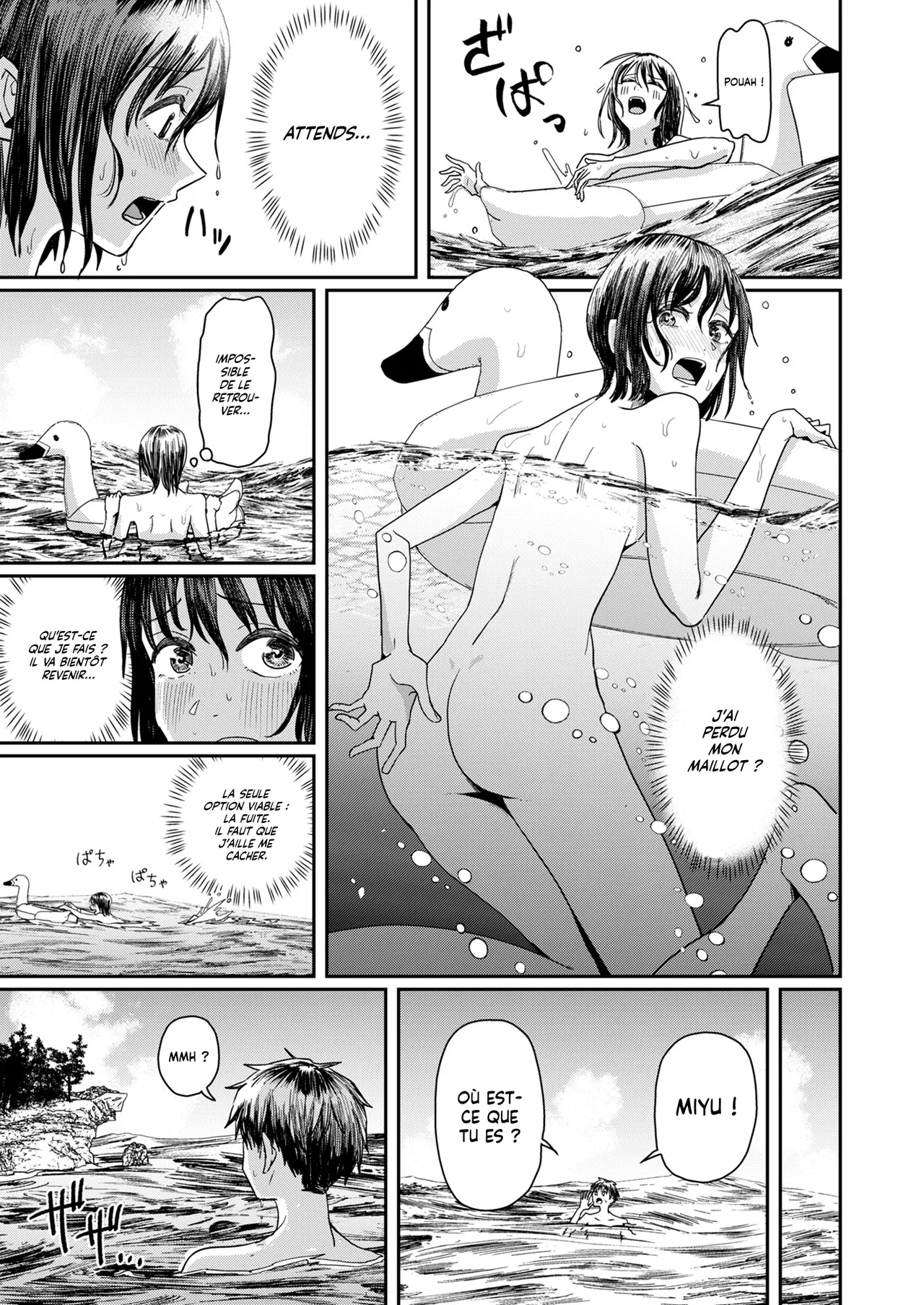 Kareshi no Mizugi ni Kigaetara ～Manatsu no Umi de otoko mizugi challenge！| Je me fais passer pour un mec en portant le short de mon ami à la plage page 4 full