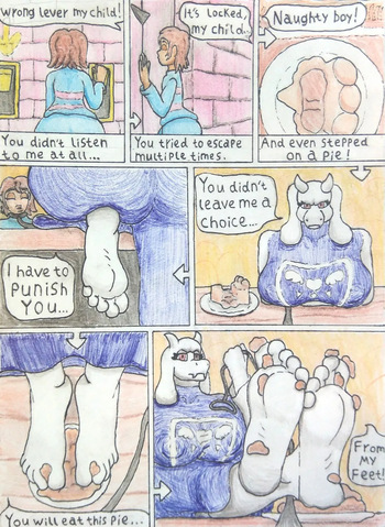Naughty Frisk and Toriel cover