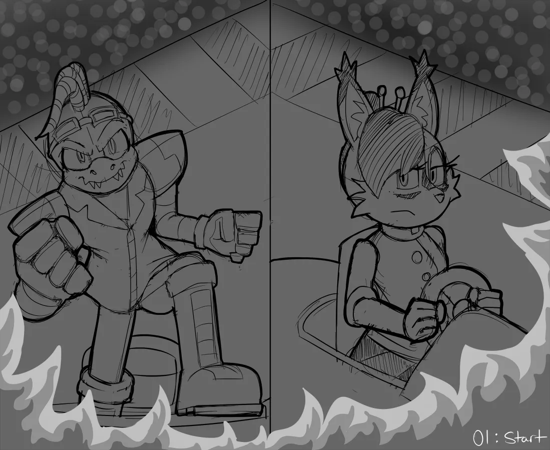 Sonic Sketchtember 2025 page 1 full