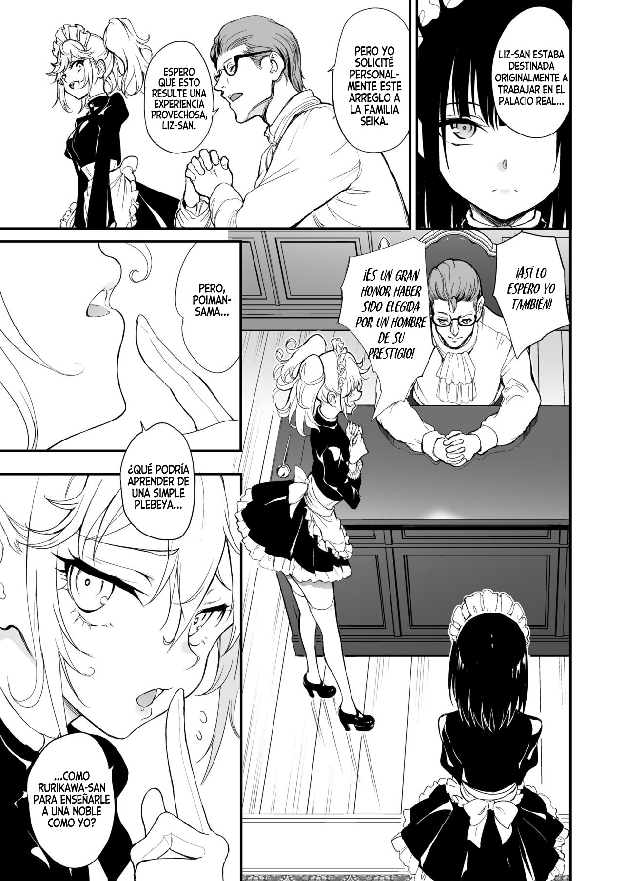 Maid Kyouiku. 8 -Botsuraku Kizoku Rurikawa Tsubaki-｜Educación de una Maid. 8 -La Noble Caída, Rurikawa Tsubaki- page 10 full