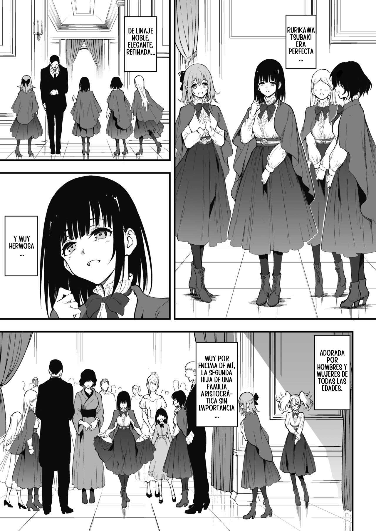 Maid Kyouiku. 8 -Botsuraku Kizoku Rurikawa Tsubaki-｜Educación de una Maid. 8 -La Noble Caída, Rurikawa Tsubaki- page 2 full