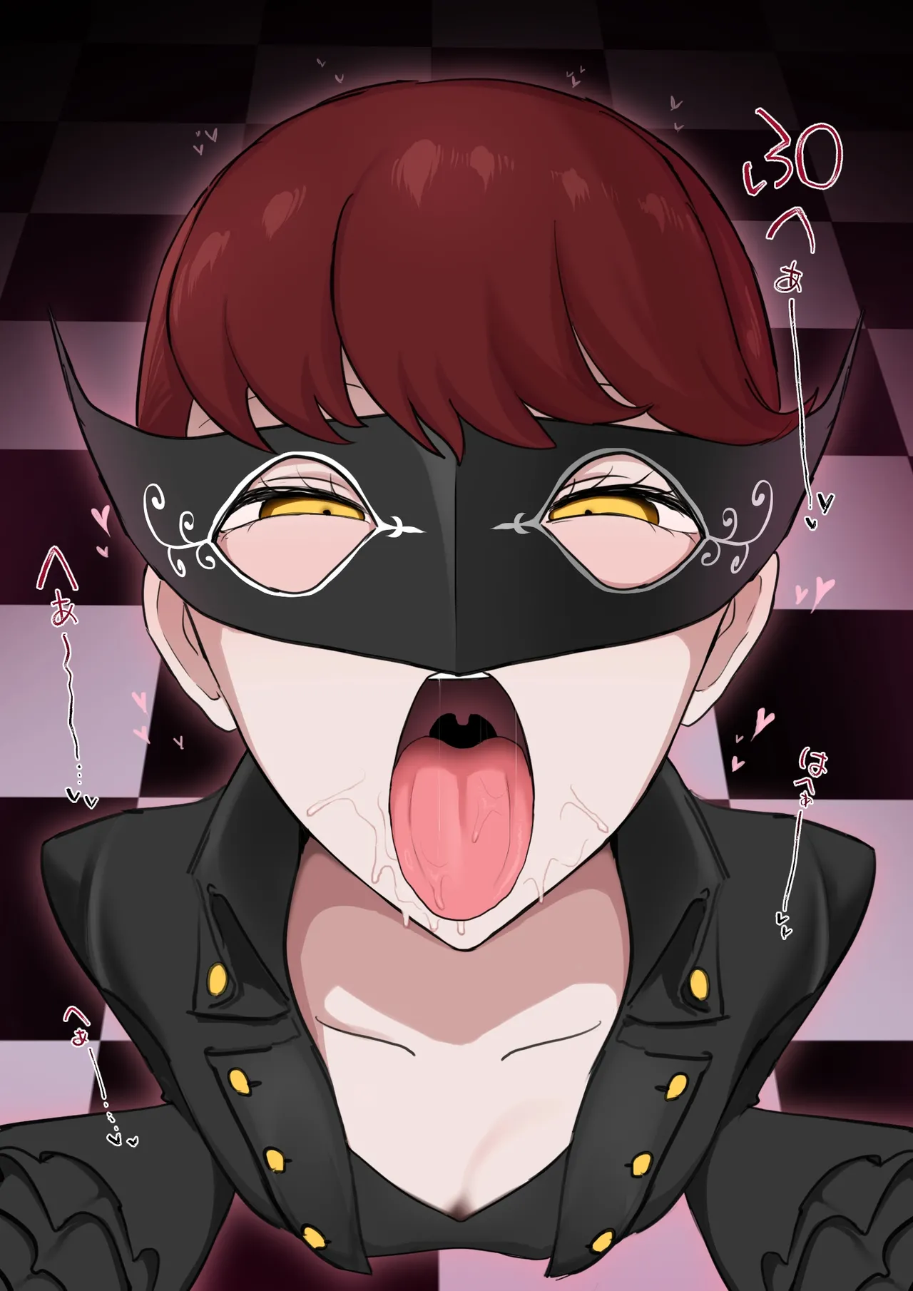 芳澤かすみ×鴨志田 2 パレス内で捕まり操られフェラ…♥ page 9 full