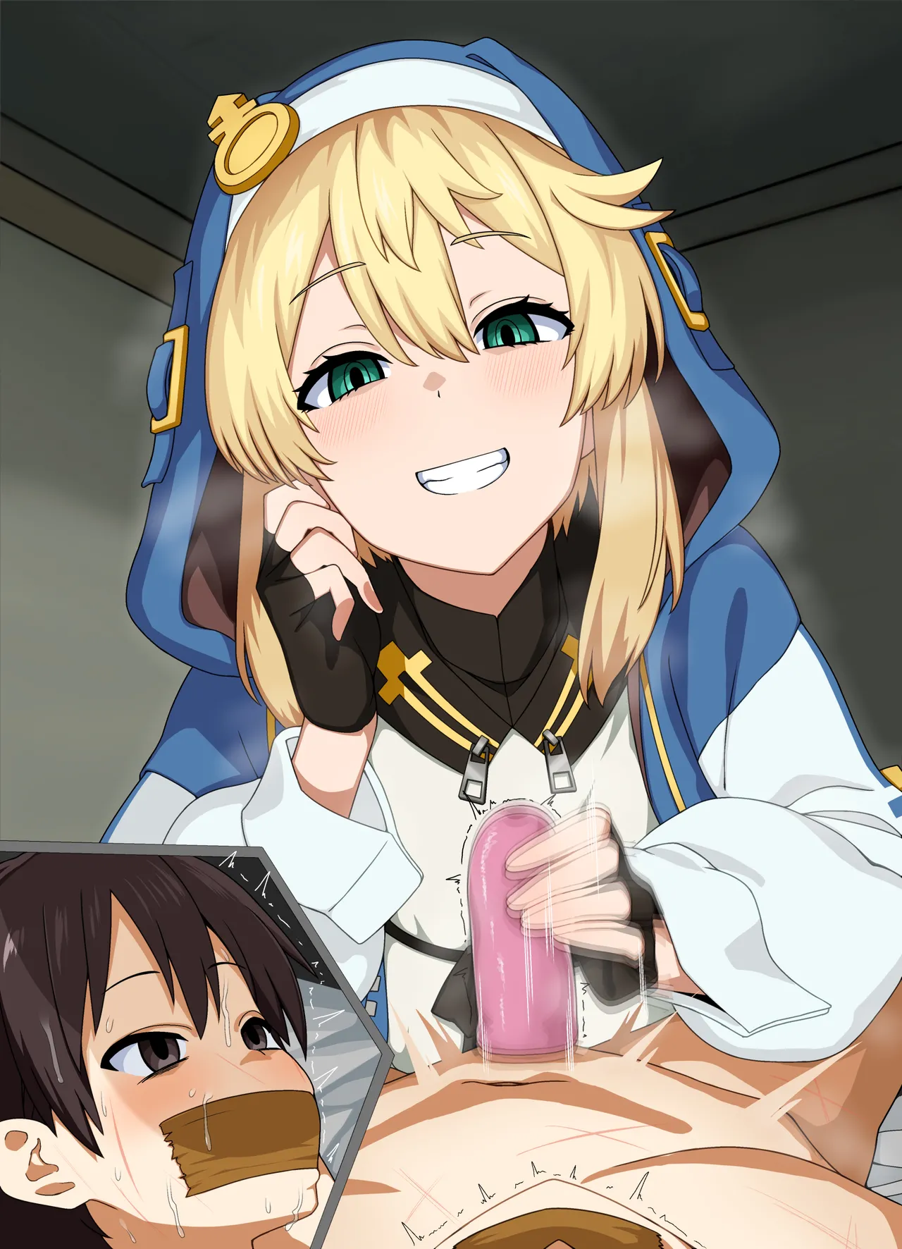 ブリジット 唾吐きオナホコキ 台詞付きCG page 10 full