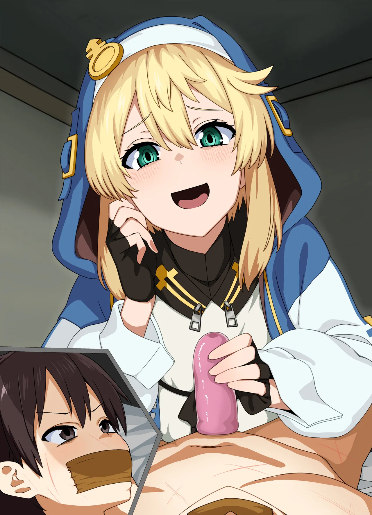 ブリジット 唾吐きオナホコキ 台詞付きCG page 7 full