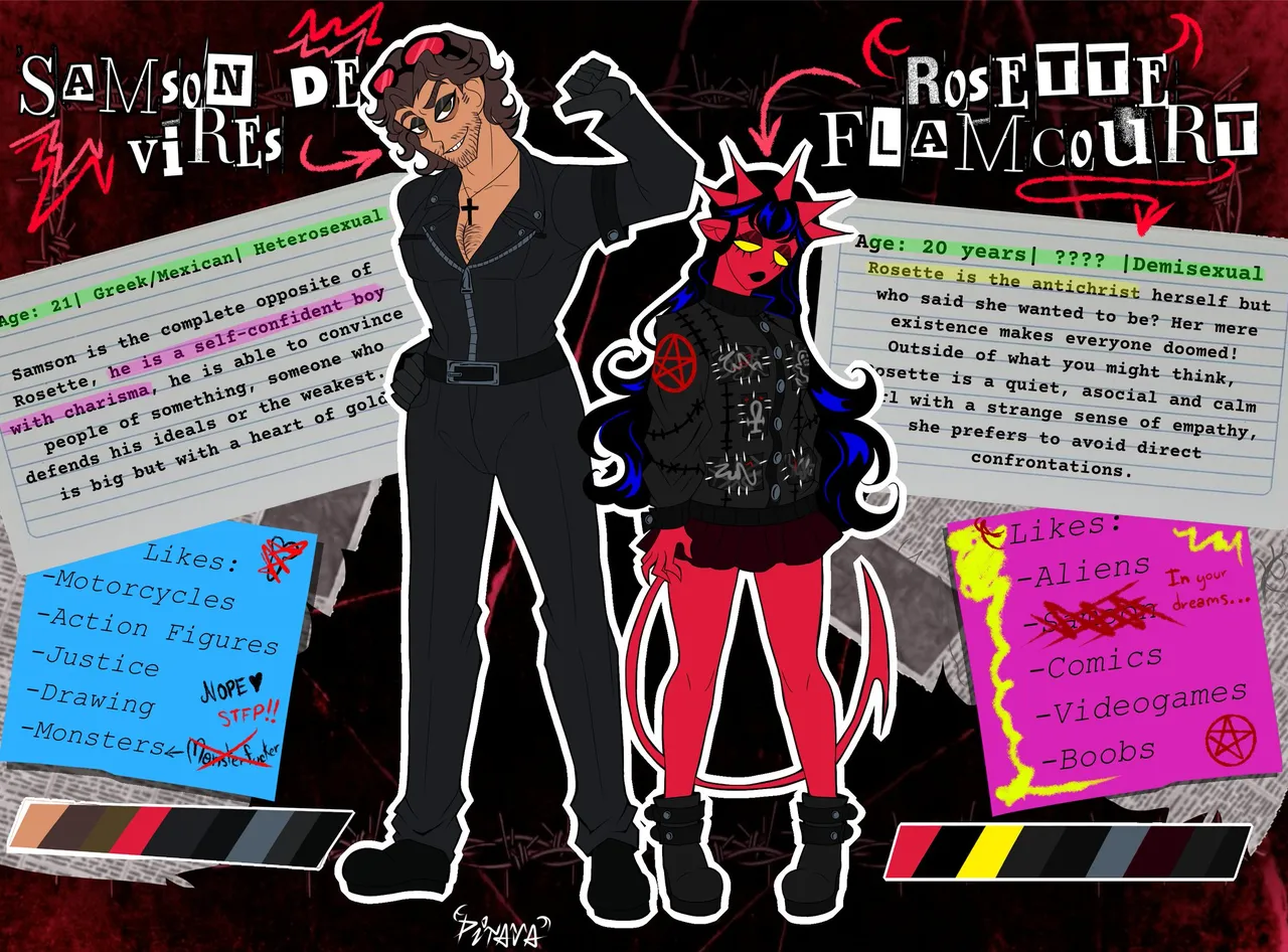 Artist:Pitayotaaa oc rosette and sansom page 1 full