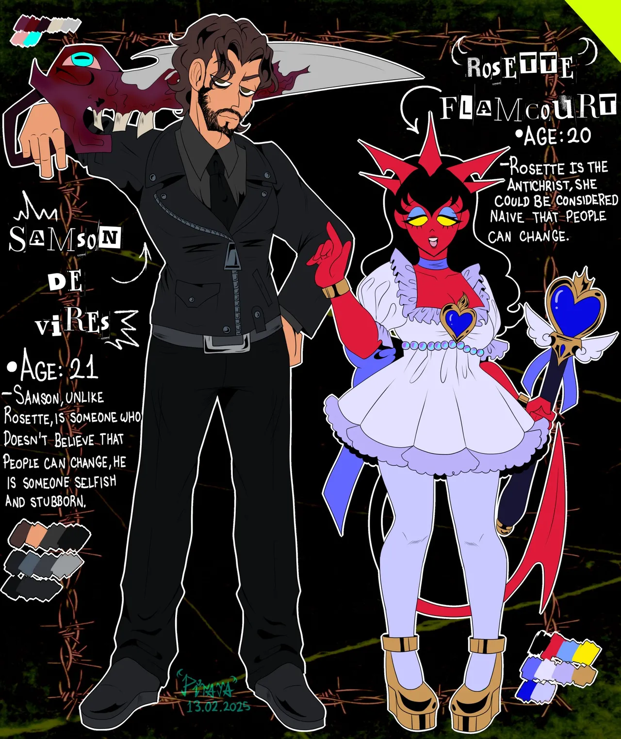 Artist:Pitayotaaa oc rosette and sansom page 3 full
