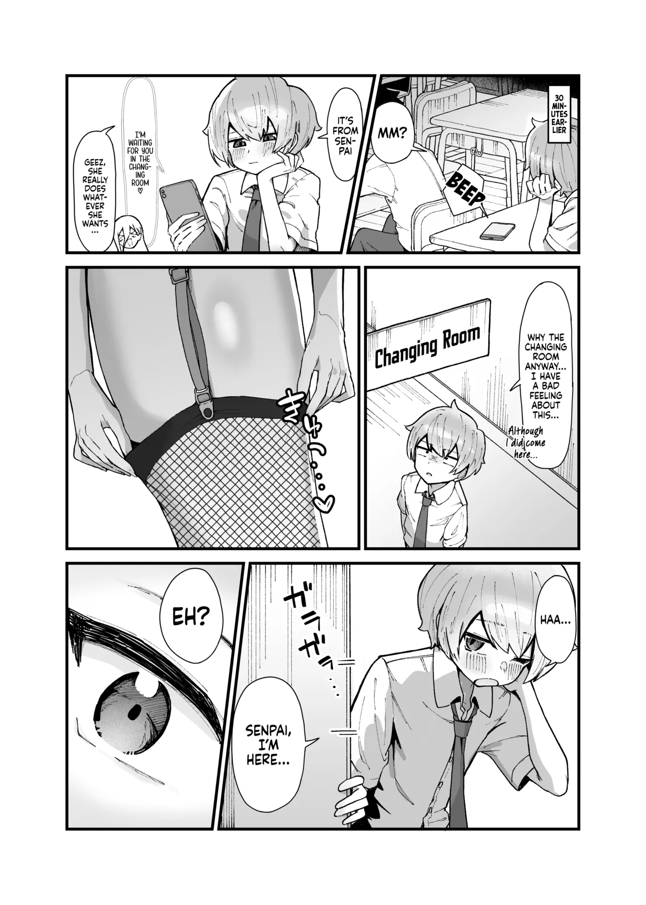 Kinoyowai? Dekajo senpai ♡ | Timid Boy x Huge Senpai Girl ♡ page 3 full