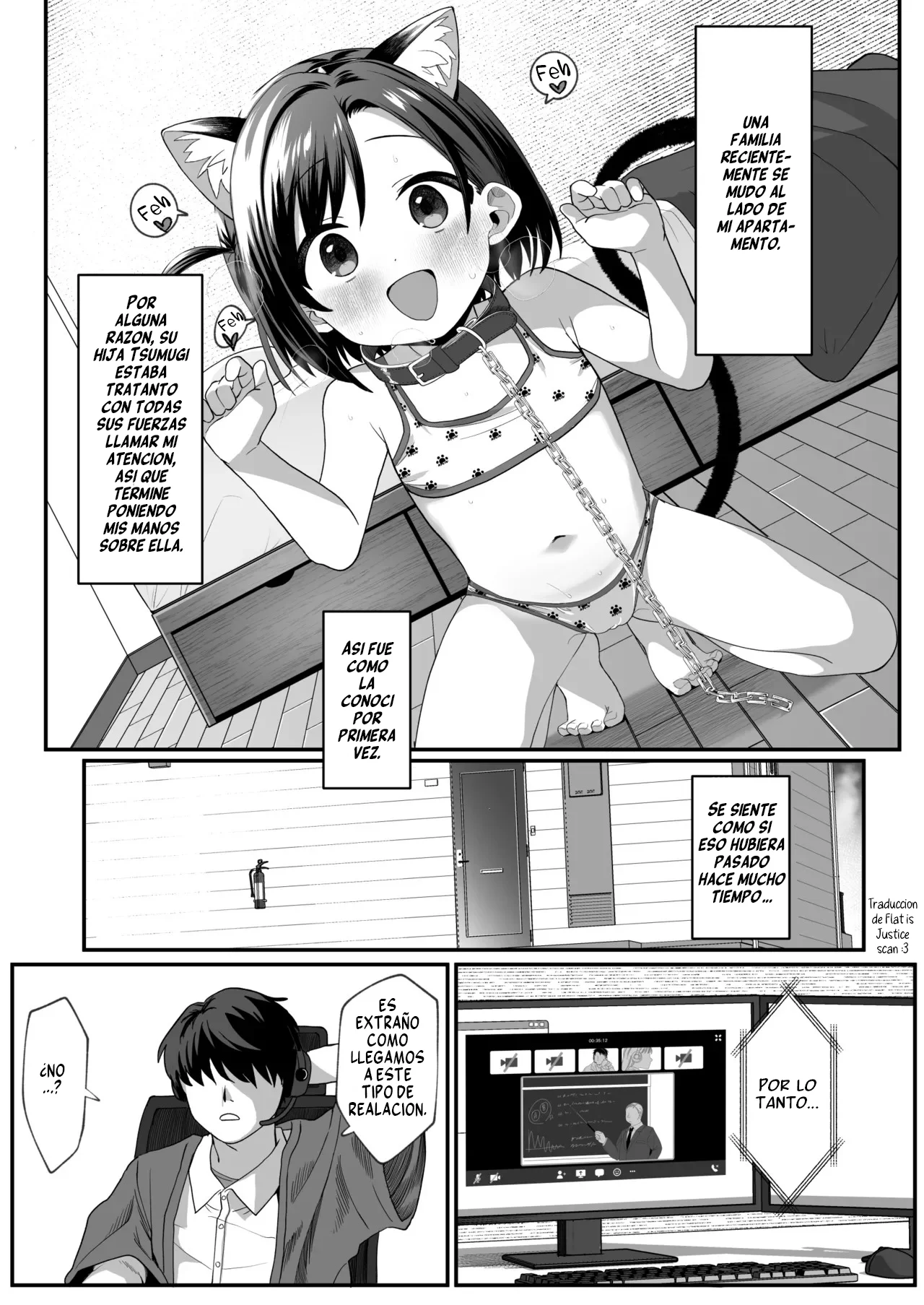 Otonari no Musume-san wa Ore ni Ki ga Aru you dakara Pet ni Shite Mita. 2｜La Hija de los Vecinos Está Enamirada de Mí, Así que la Convertí en mi Mascota. 2 page 2 full