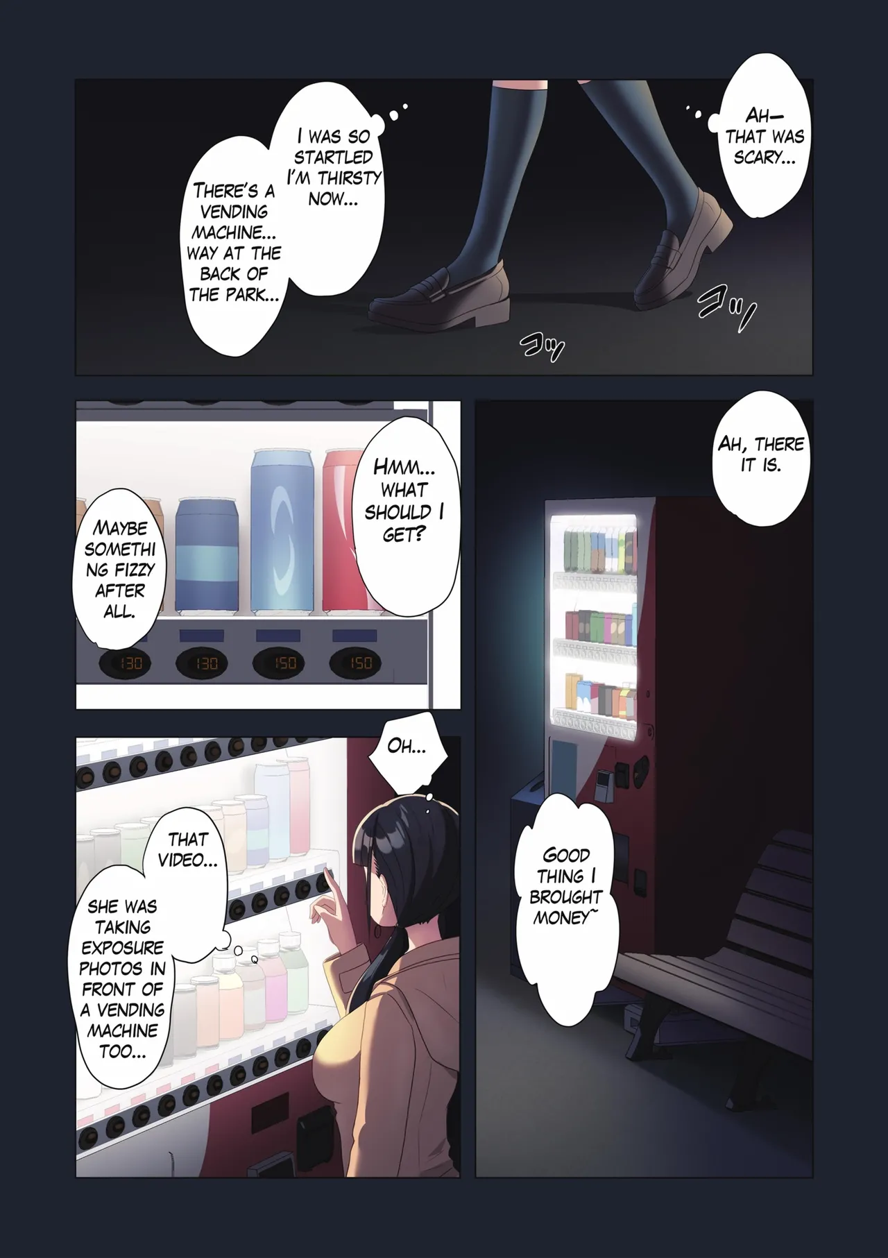 Exhibitionism in the park at night - Night One page 10 full