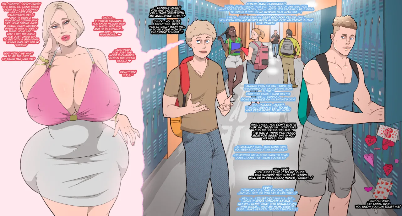 A Valentine For His Lonely Mom page 1 full