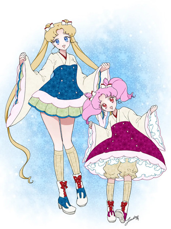 Sailor moon art compilation  and some arts cover