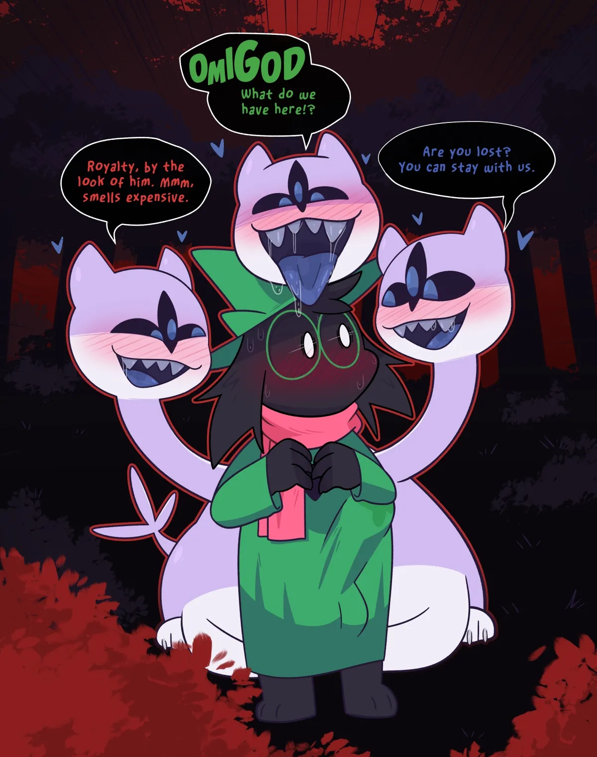 Ralsei x Clover page 1 full
