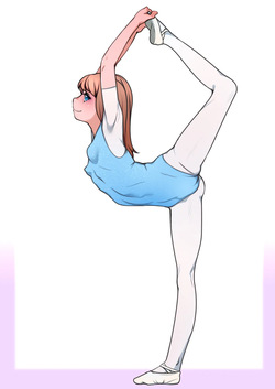 バレエ女の子落書き