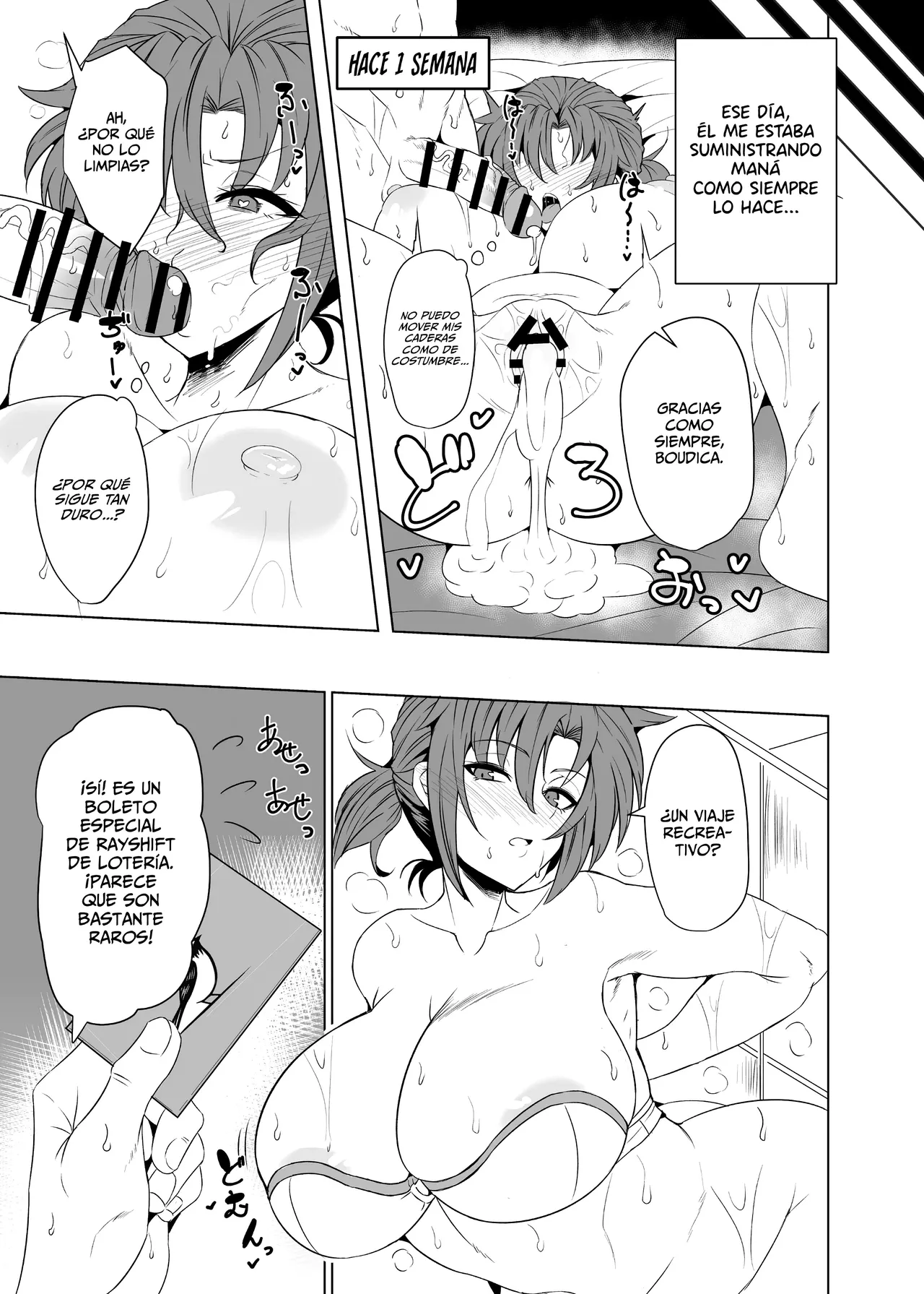 Shin Boudica Mama to Yukemuri Ecchi｜Teniendo Sexo Desenfrenado en las Aguas Termales con Mama Boudica page 4 full