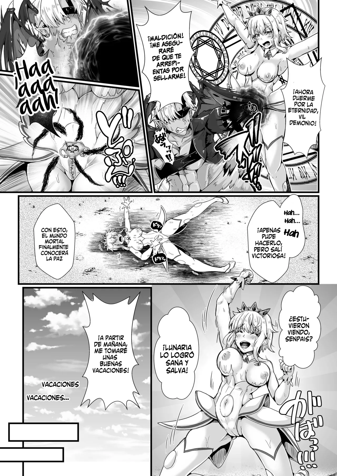 Shinmai Megami no Oshigoto wa Tsurai -Fuuin shita Ero Majin ni Seiheki o Utsusarete Maso Mesu Hentai Megami ni Narimashita page 4 full