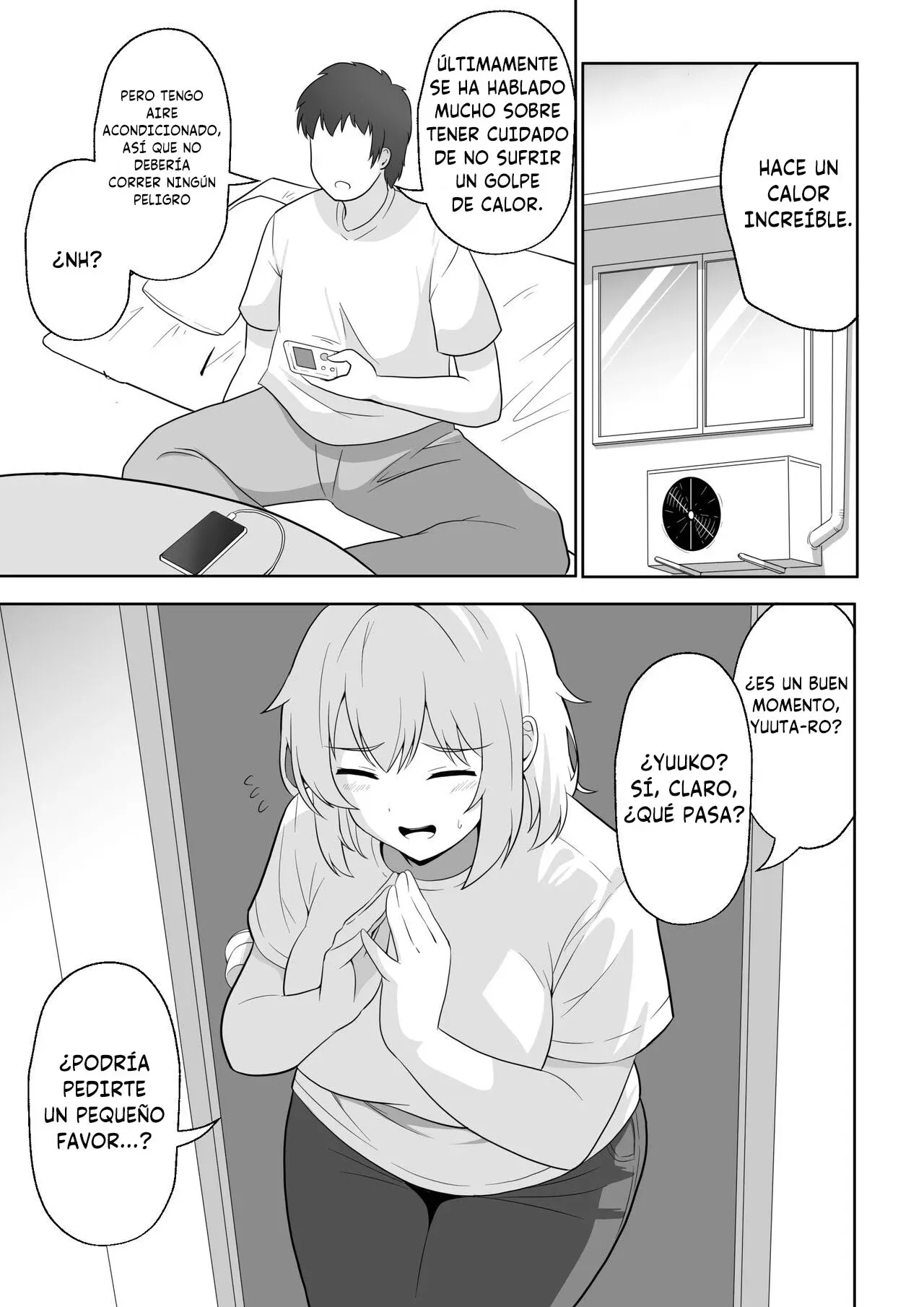 Apart no Otonari-san ga Yarasete Kureru Hanashi｜Mi Vecina de al Lado me Deja Corjérmela page 4 full