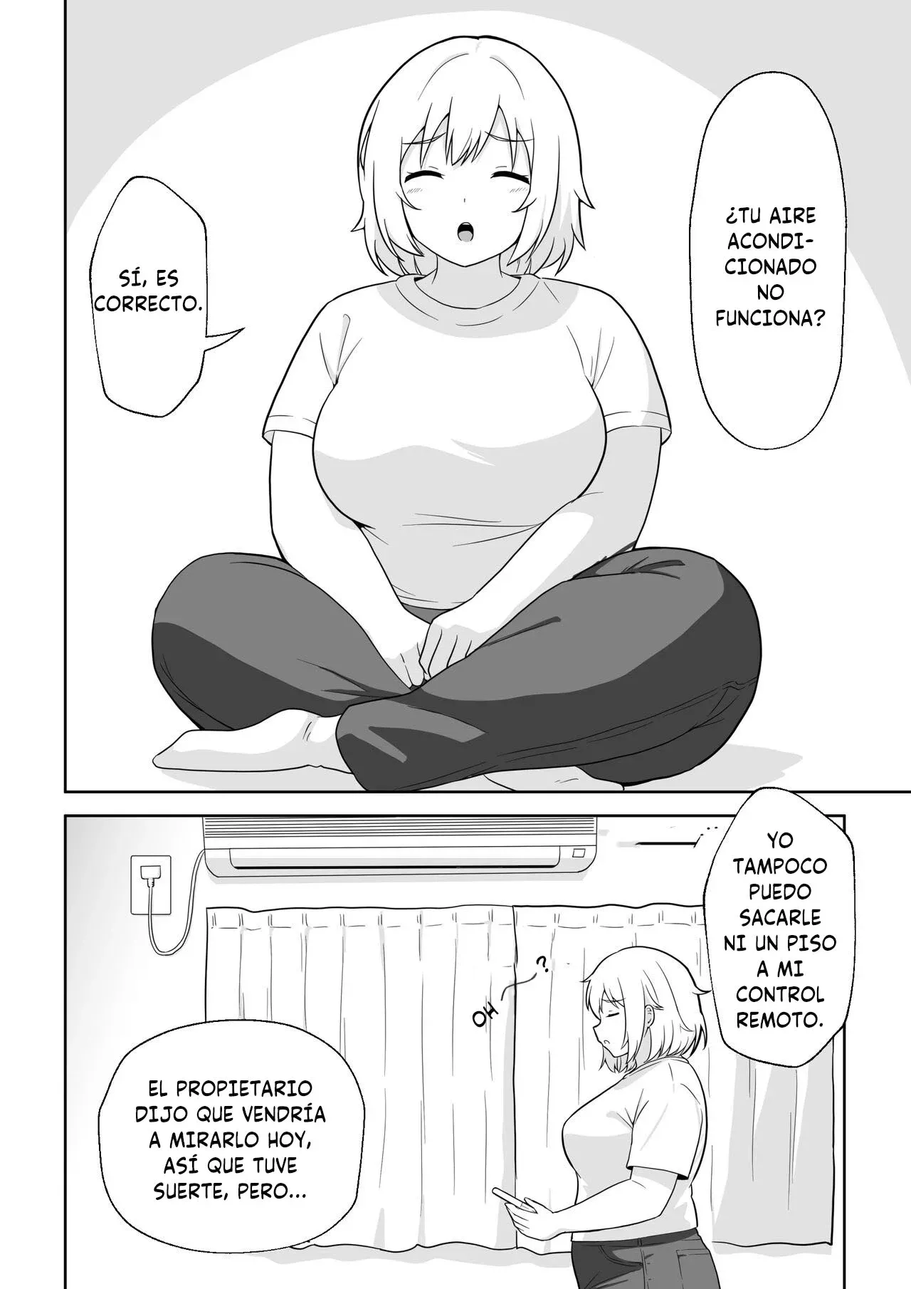 Apart no Otonari-san ga Yarasete Kureru Hanashi｜Mi Vecina de al Lado me Deja Corjérmela page 5 full