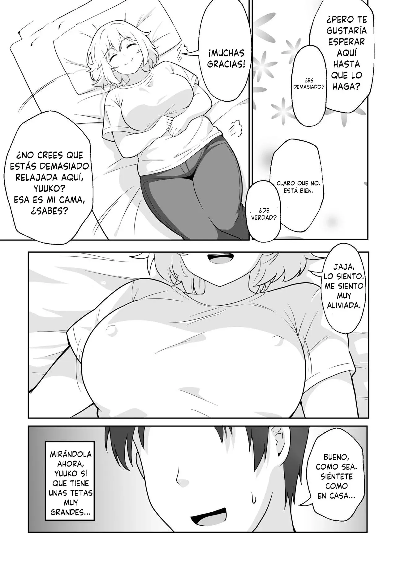 Apart no Otonari-san ga Yarasete Kureru Hanashi｜Mi Vecina de al Lado me Deja Corjérmela page 6 full