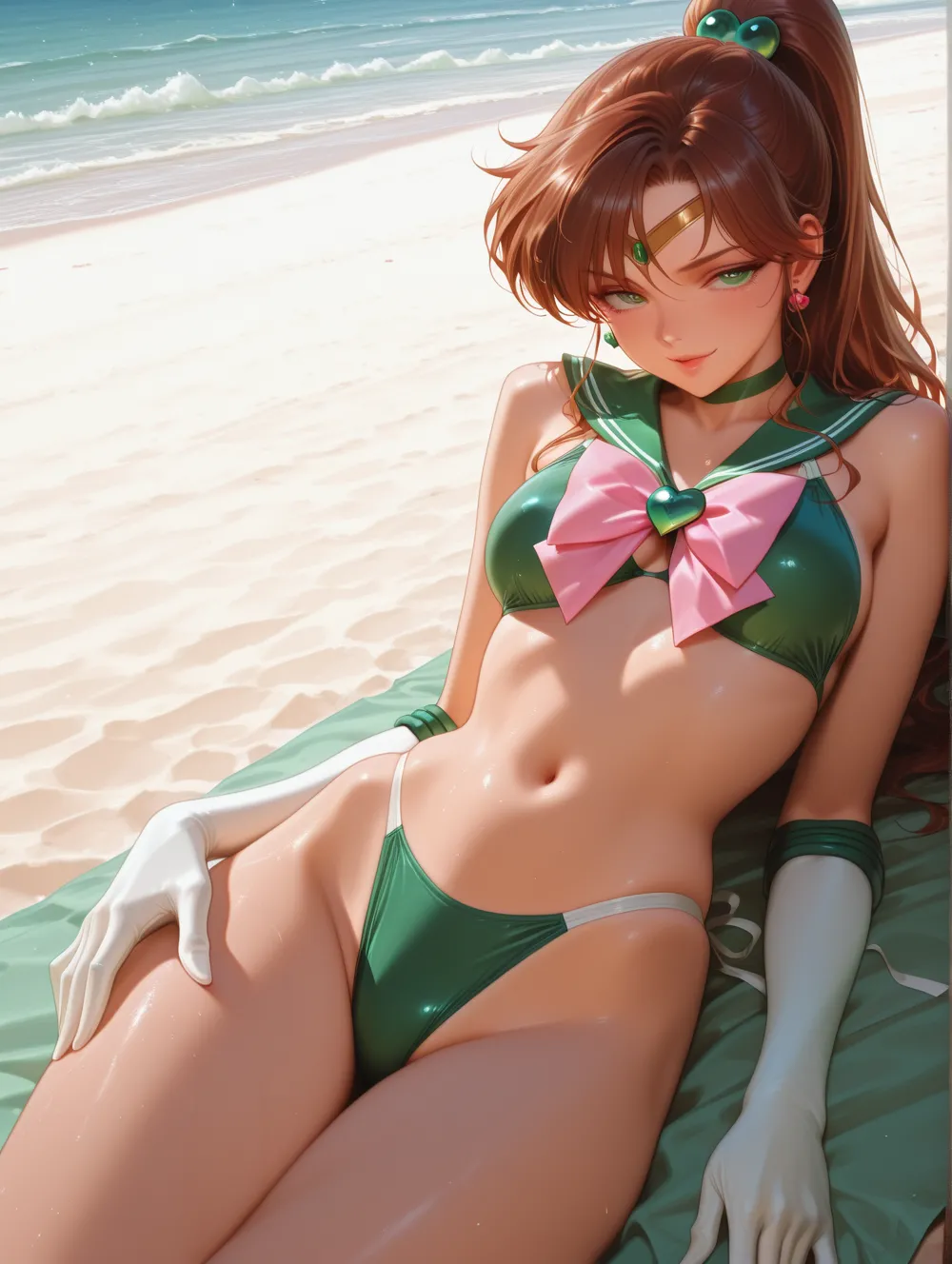 Sailor Jupier in the beach page 9 full