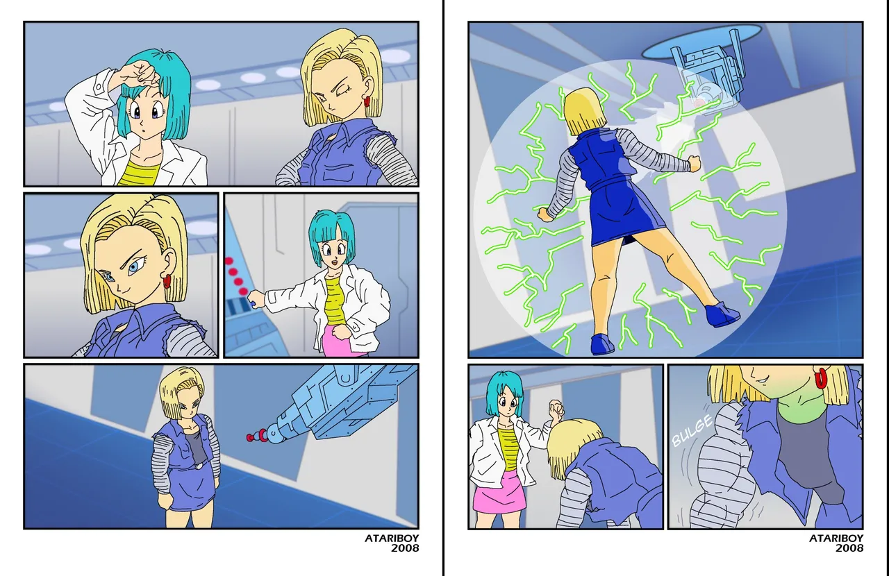 Bulma Hulked Up Android 18 page 1 full