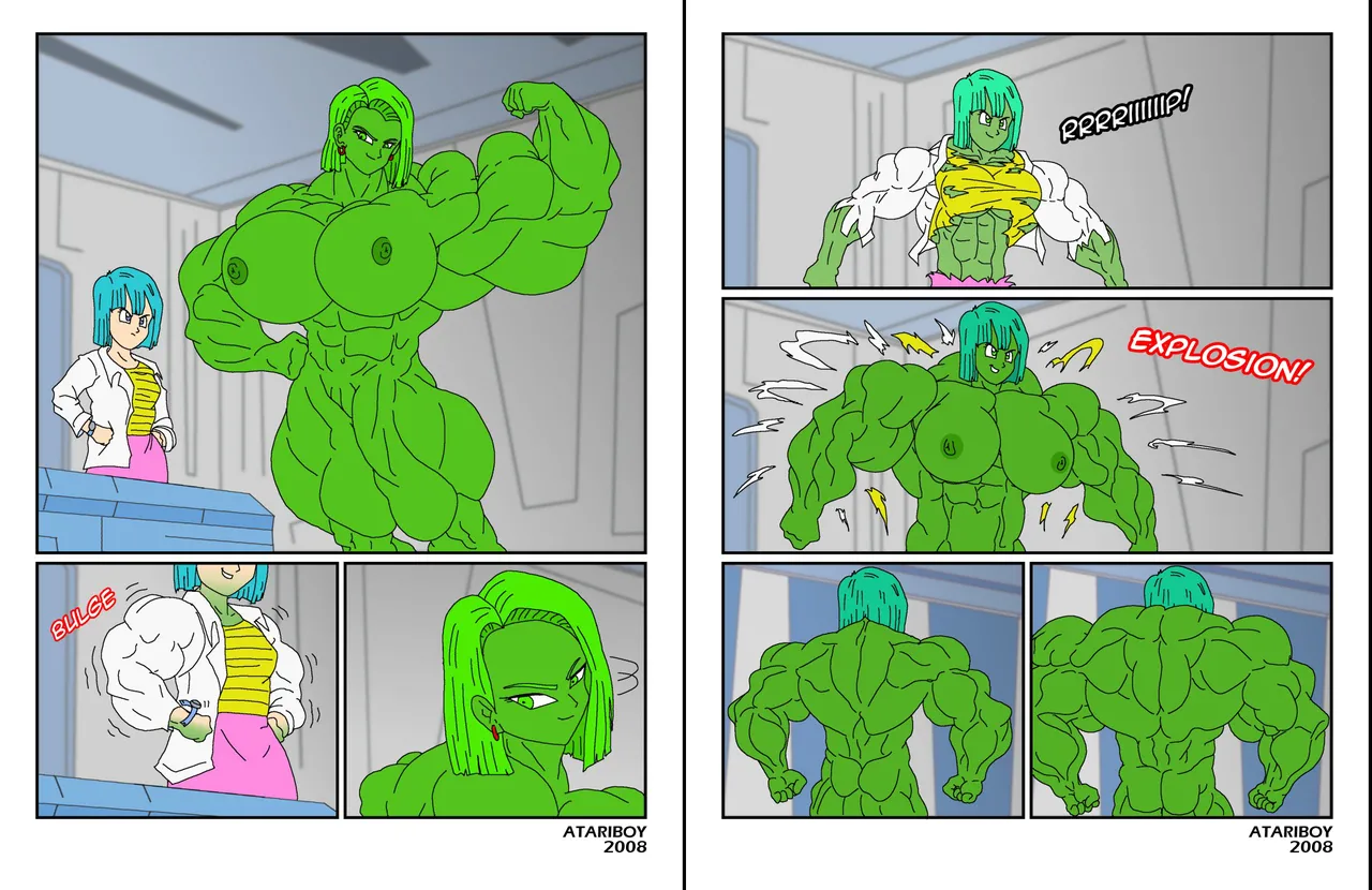 Bulma Hulked Up Android 18 page 4 full