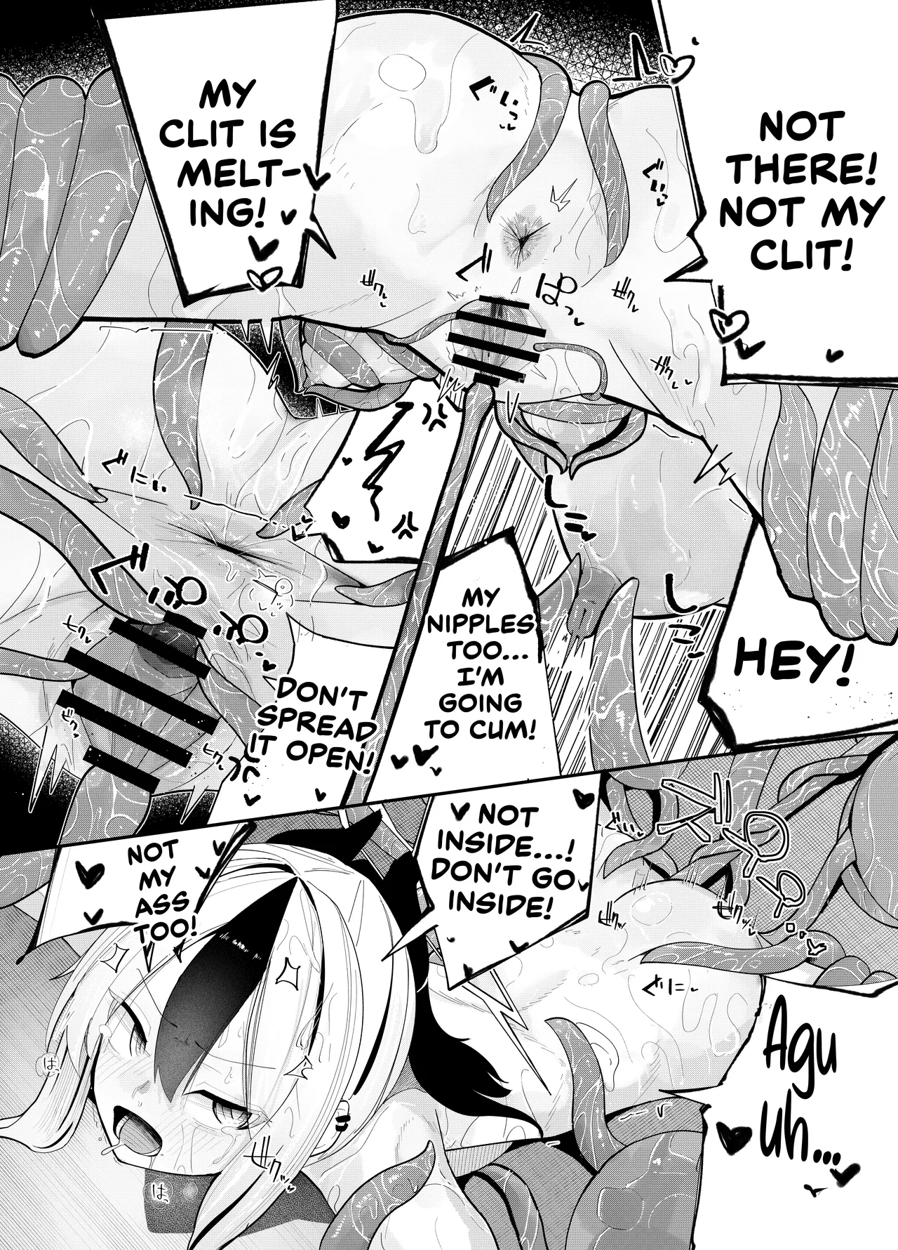 Pankeeki NI Maketa Onikata Kayoko GA Shokushuukan No Matsu Doro Doro Battaa NI Naru Hon | Sticky Kayoko, a Story Where Pan-Chan Rapes and Turns Her Into a Buttery Mess! page 9 full